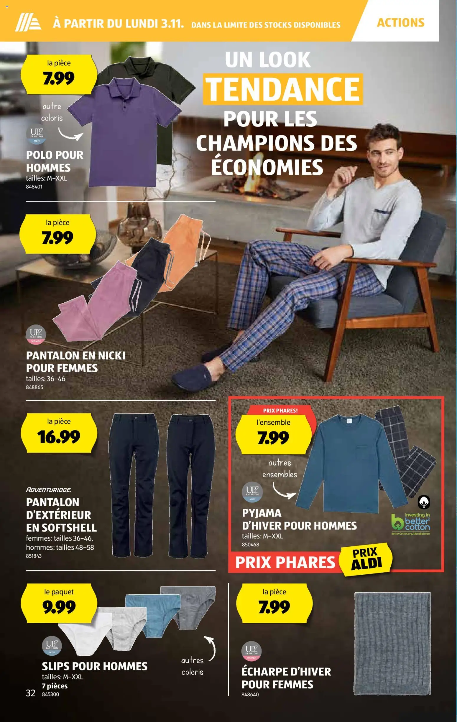 Aldi Aktionen FR – gültig ab 30.10.2025 | Seite: 33 | Produkte: Pyjama