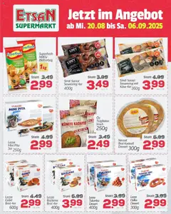 ETSAN Flugblatt gültig ab 20.08.2025 | Seite: 2 | Produkte: Käse, Brot