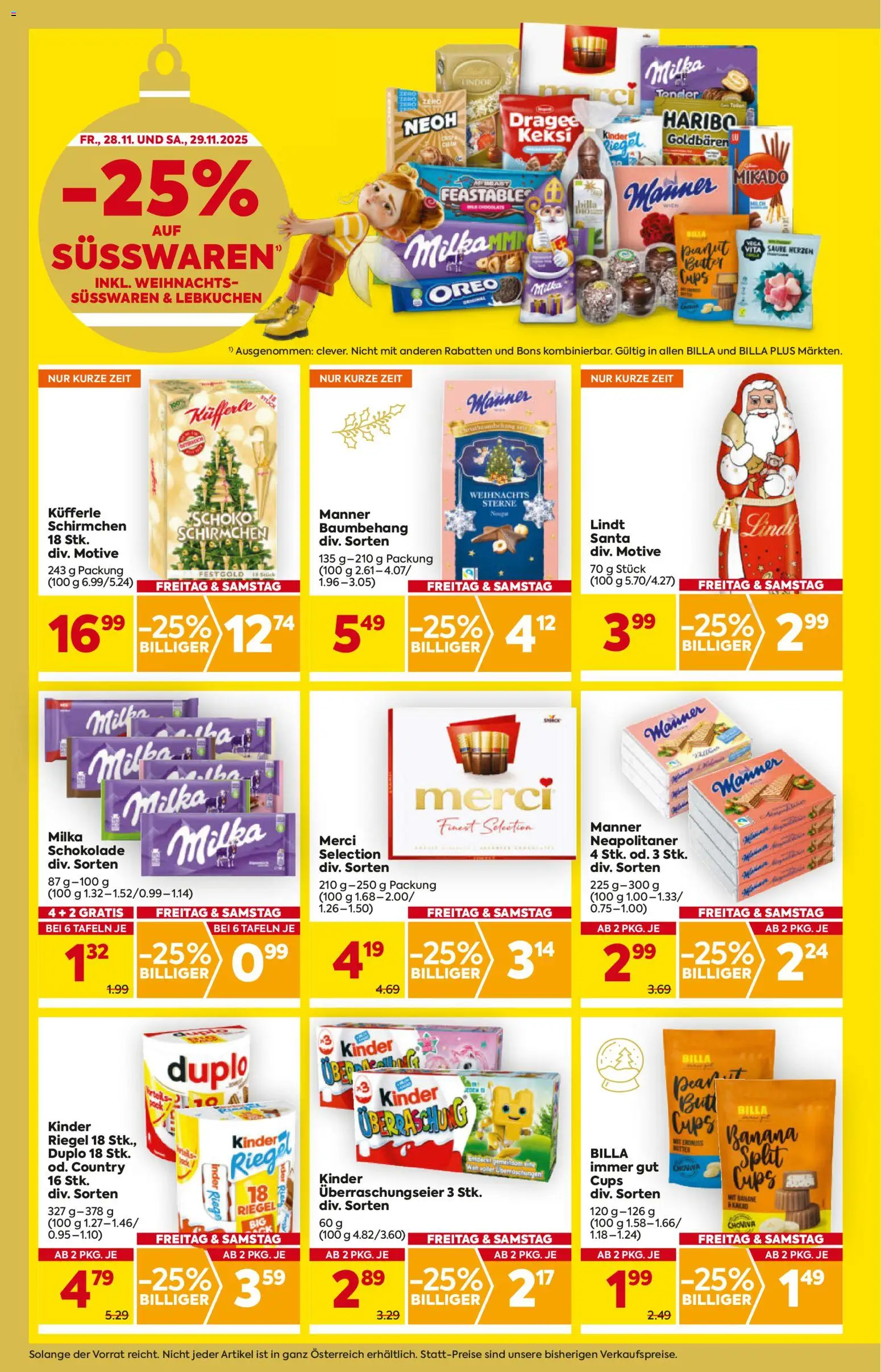 Billa Flugblatt - Niederösterreich gültig ab 27.11.2025 | Seite: 2 | Produkte: Butter, Schokolade