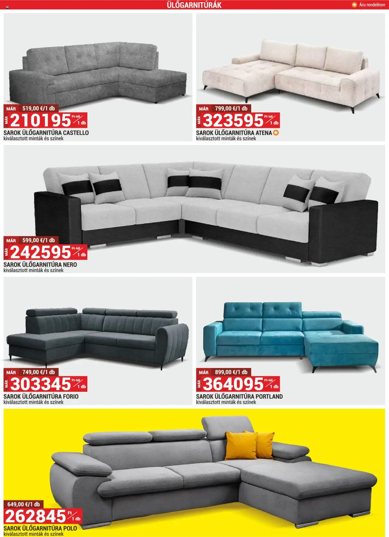 Merkury Market akciós ujság - amely érvényes a következő dátumtól: 01.08.2025 | Oldal: 15 | Termékek: Sarok ülőgarnitúra