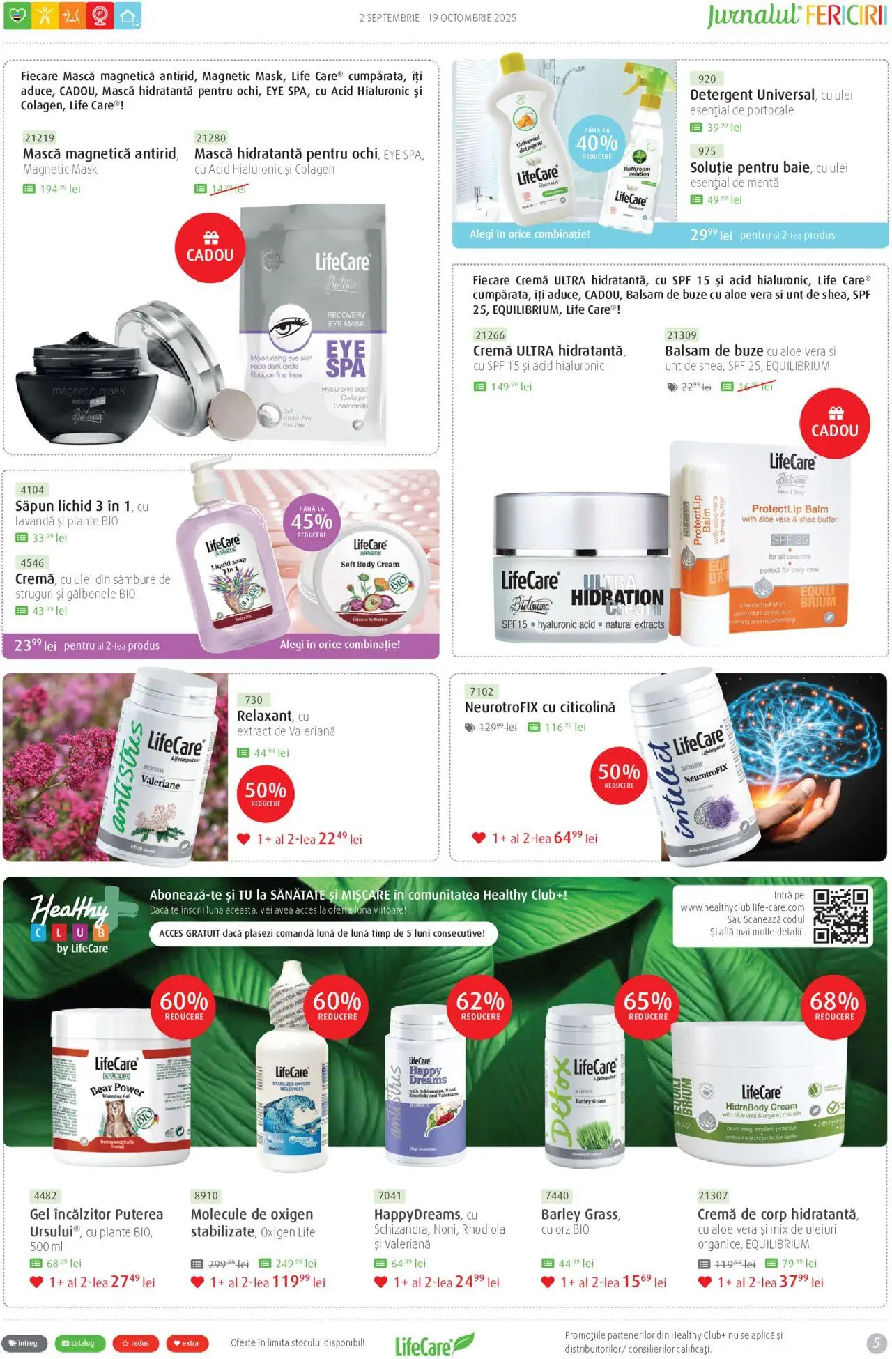 Noul catalog Life Care – valabil de la 02.09.2025 | Pagină: 5 | Produse: Struguri, Balsam, Ulei, Săpun lichid