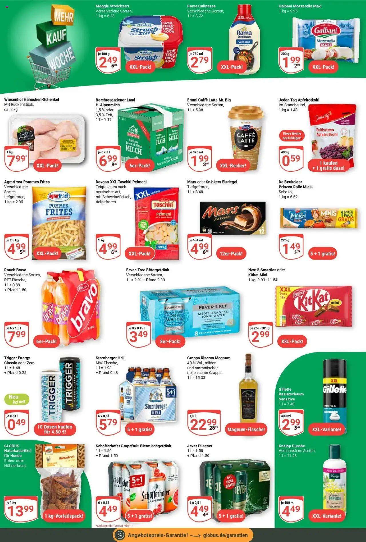 Globus prospekt Völklingen	 - gültig ab dem 28.07.2025 | Seite: 22 | Produkte: Rama, Hahnchenschenkel, Energy, Snickers