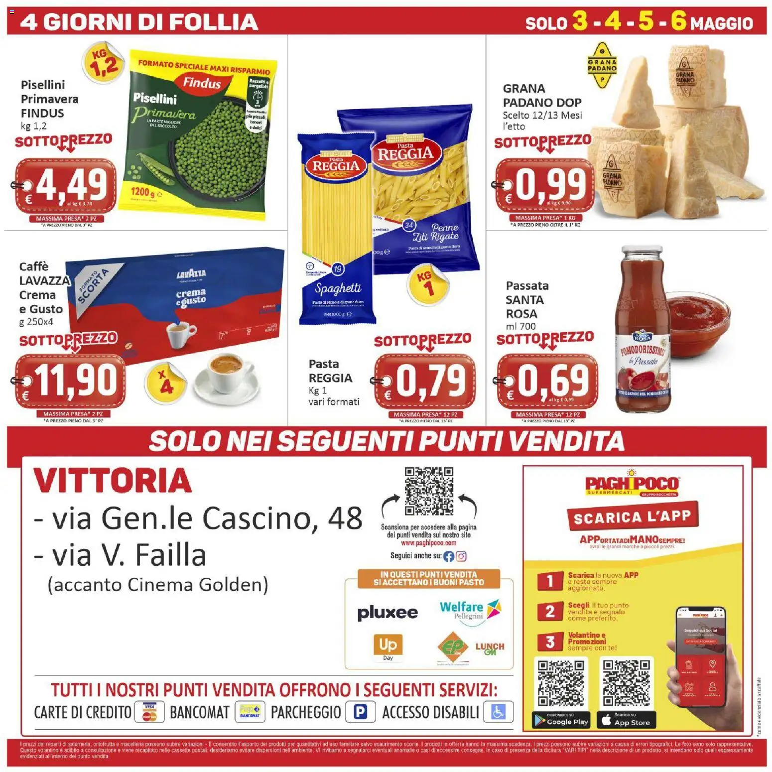 Volantino Paghi Poco del 27.04.2026 | Pagina: 20 | Prodotti: Tè, Lavazza, Penne, Presa