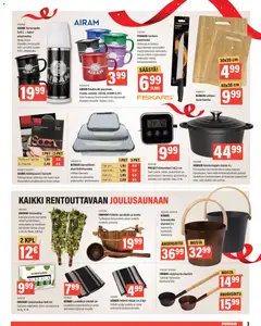Puuilo-mainoslehti voimassa 08.12.2025 alkaen | Sivu: 3 | Tuotteet: Saunatuoksu, Saunavihta, Termospullo