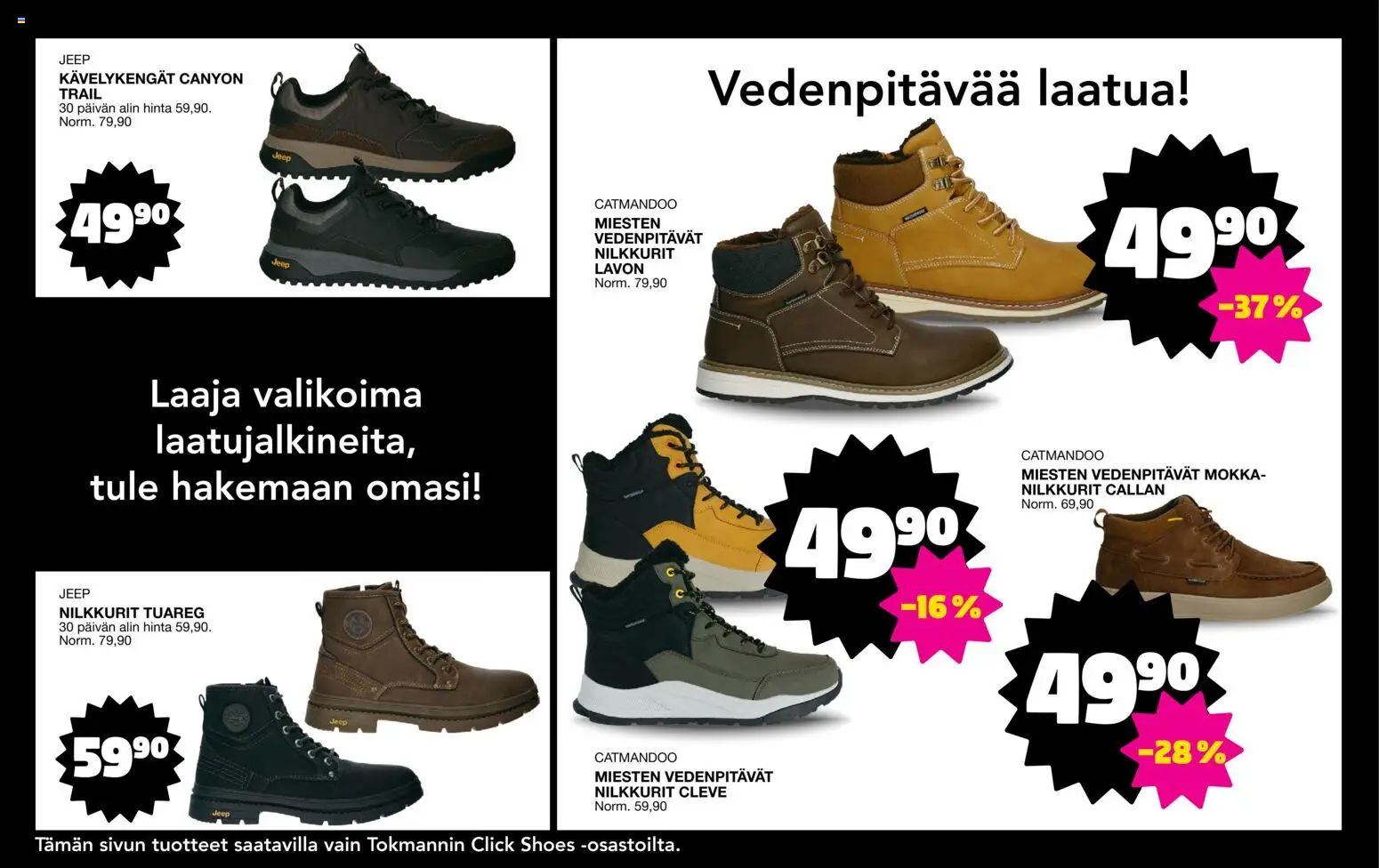 Tokmanni - Click Shoes -liite – voimassa 03.11.2025 alkaen | Sivu: 3 | Tuotteet: Nilkkurit