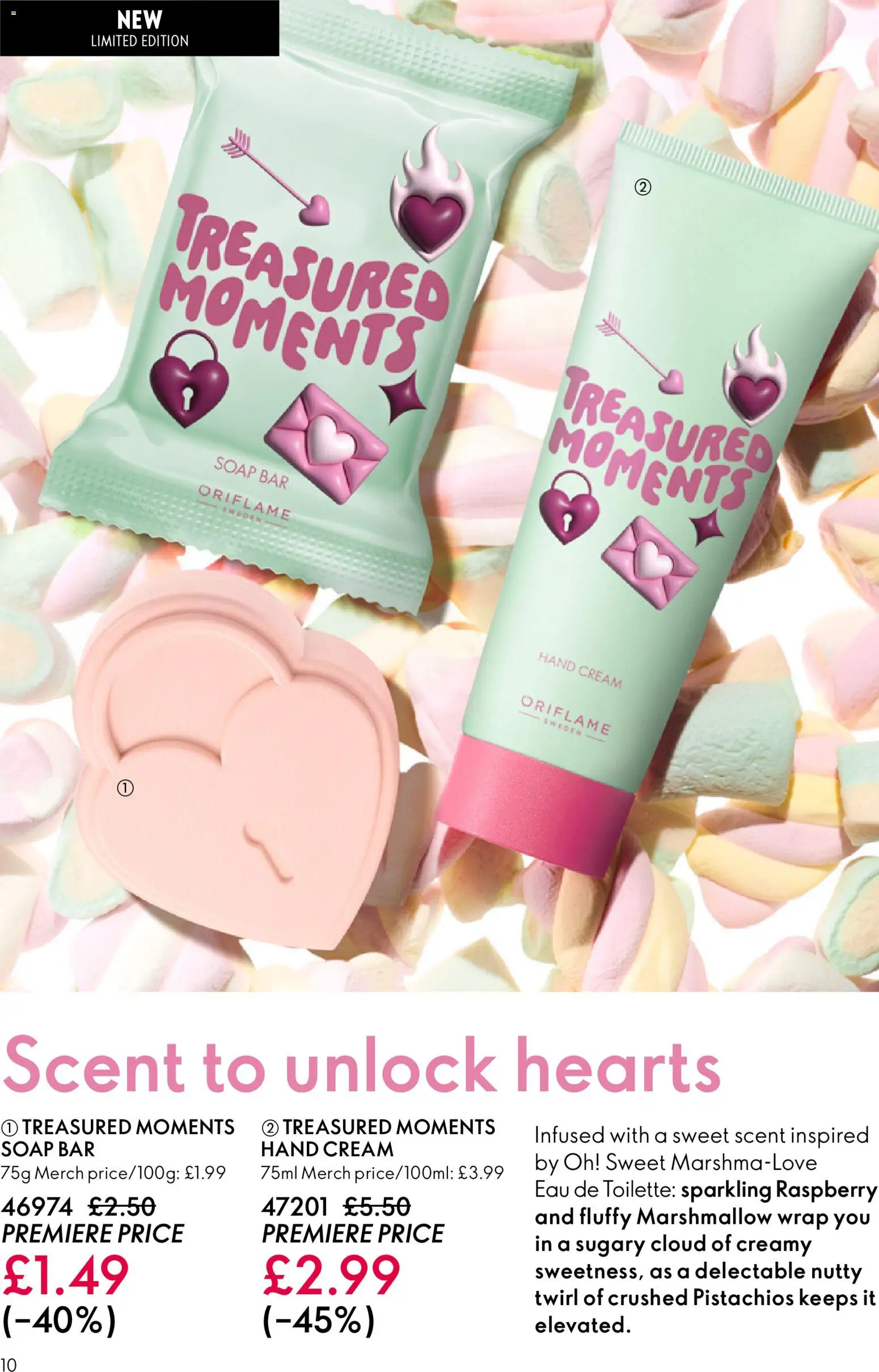 {H1} | Page: 10 | Products: Eau de toilette, Hand cream, Soap, Raspberry