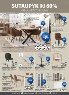 JYSK leidinys galioja nuo 03.03.2026 | Puslapis: 21 | Prekių: Stalas, Kėdė, Spintelė, Stalviršis