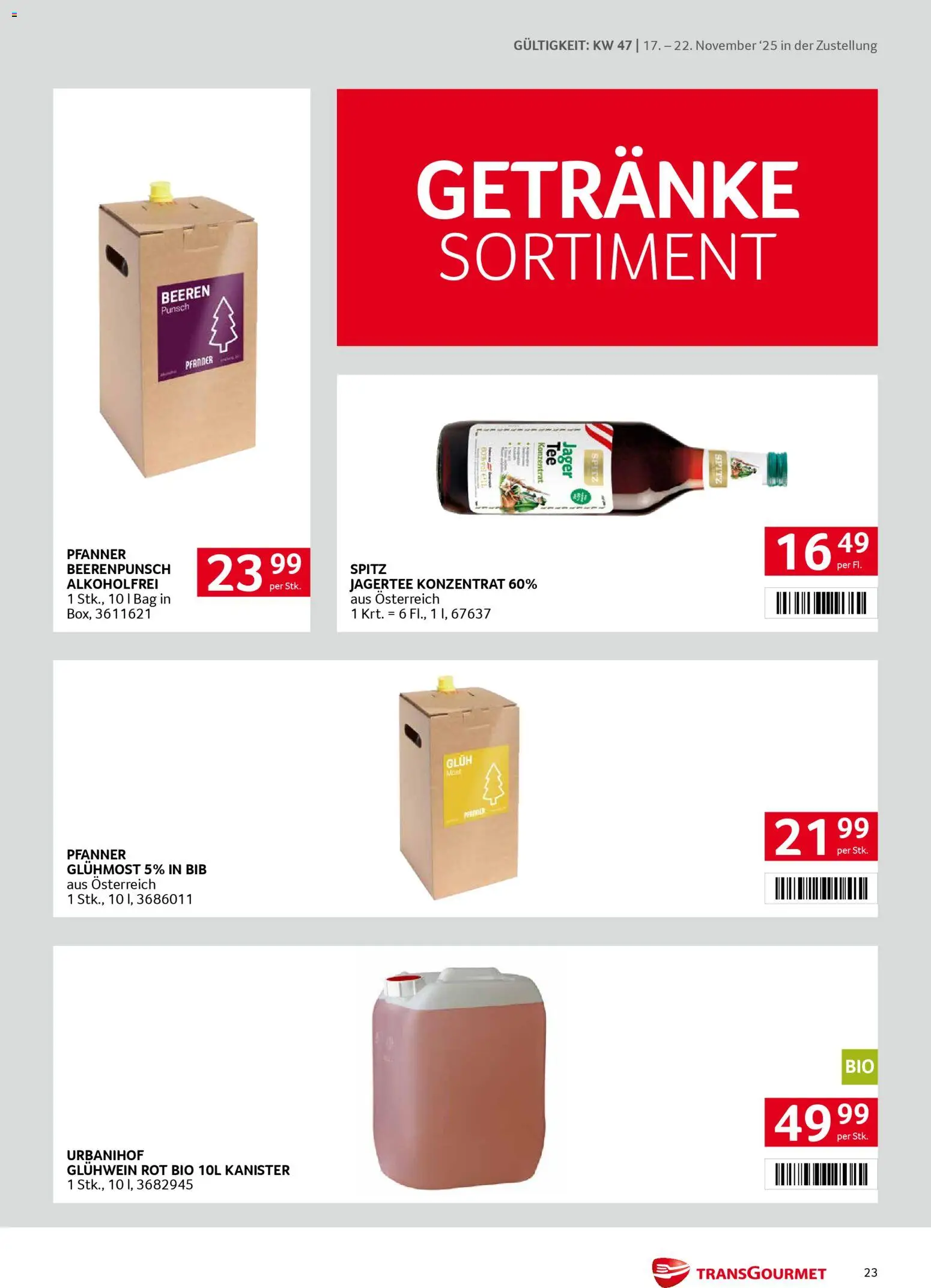 Transgourmet Zustellaktion gültig ab 17.11.2025 | Seite: 23
