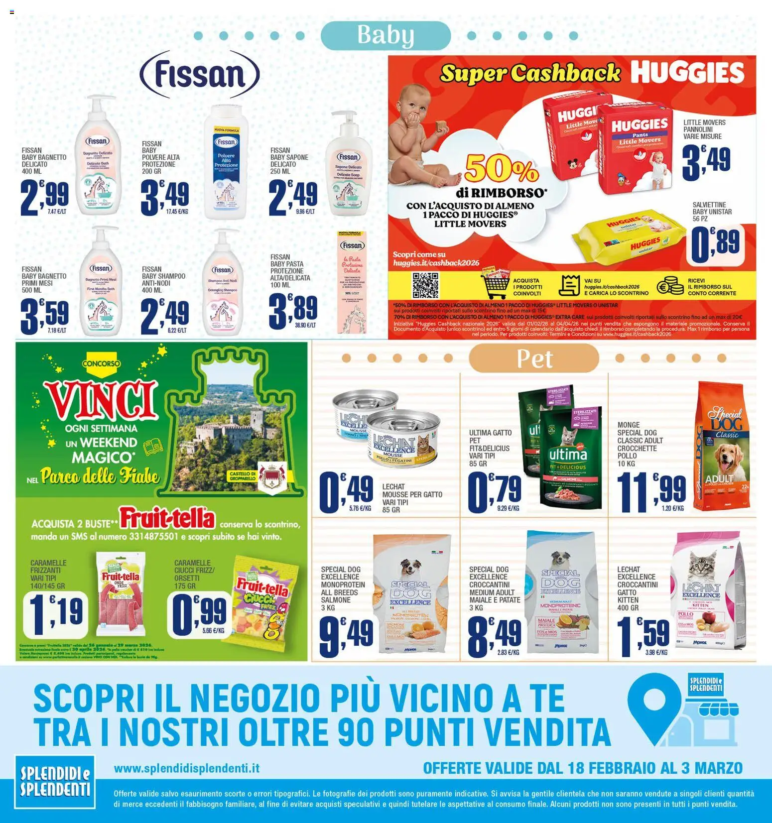 Volantino Splendidi e Splendenti del 18.02.2026 | Pagina: 12 | Prodotti: Shampoo, Sapone, Caramelle, Bagnetto
