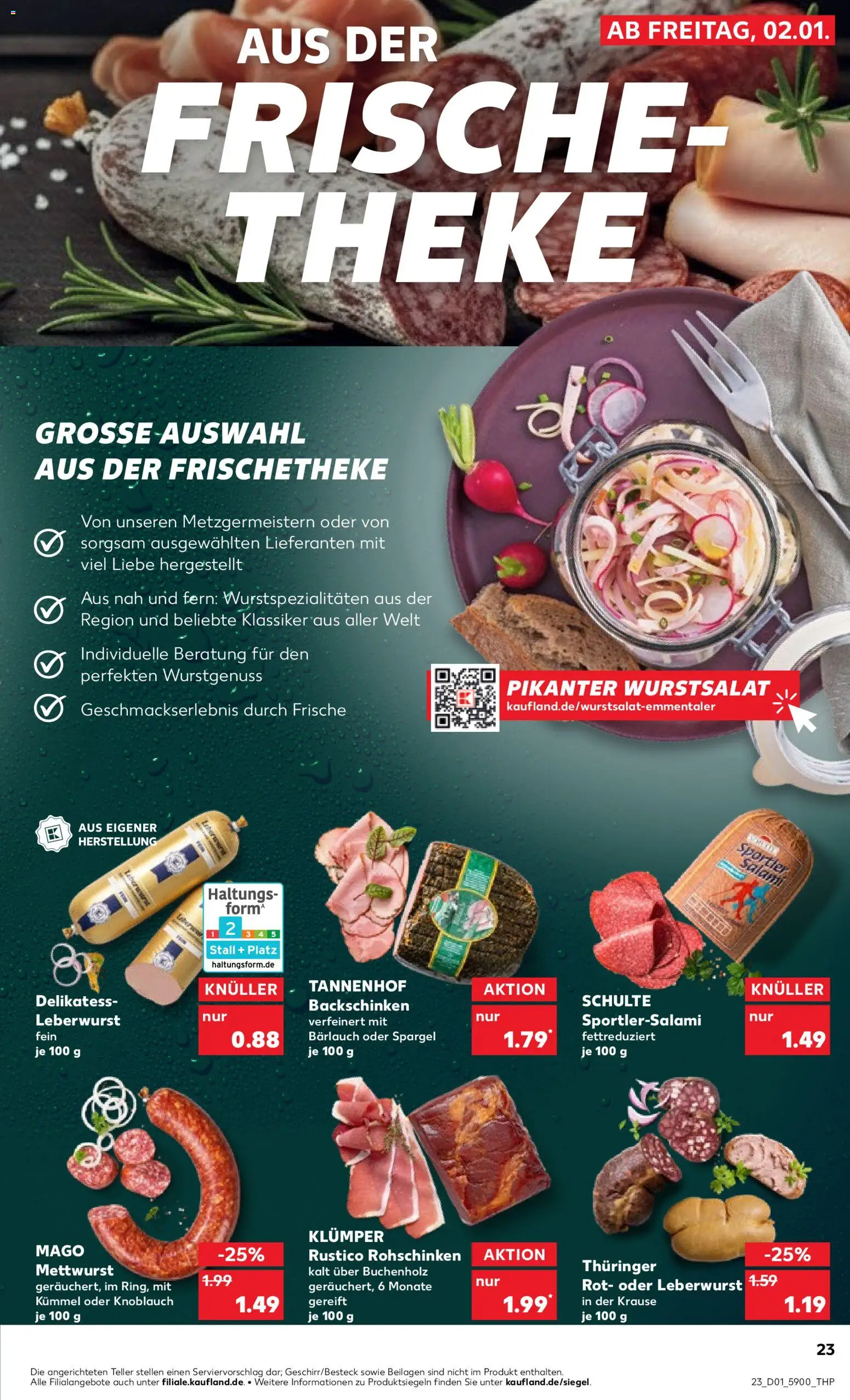 Kaufland prospekt Berlin	 – gültig ab 04.01.2026 | Seite: 29 | Produkte: Theke, Spargel, Knoblauch, Salami