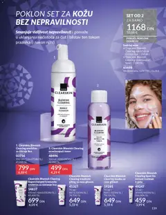 Clearskin Blemish Clearing trostruki piling sa roze glinom, Clearing trostruki piling sa roze glinom - pregled AVON kataloga - važi od 01.11.2025 | Strana: 139