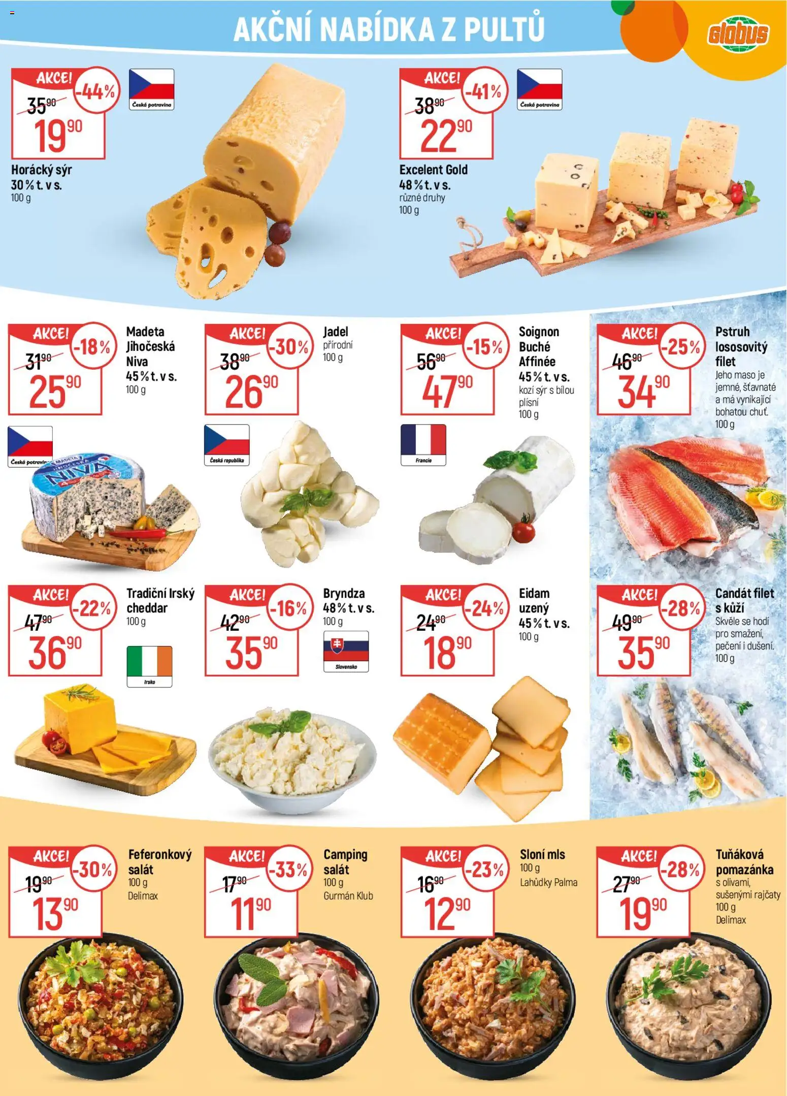 Globus leták od 25.02.2026 | Strana: 9 | Produkty: Candát, Filet, Maso, Kozí sýr