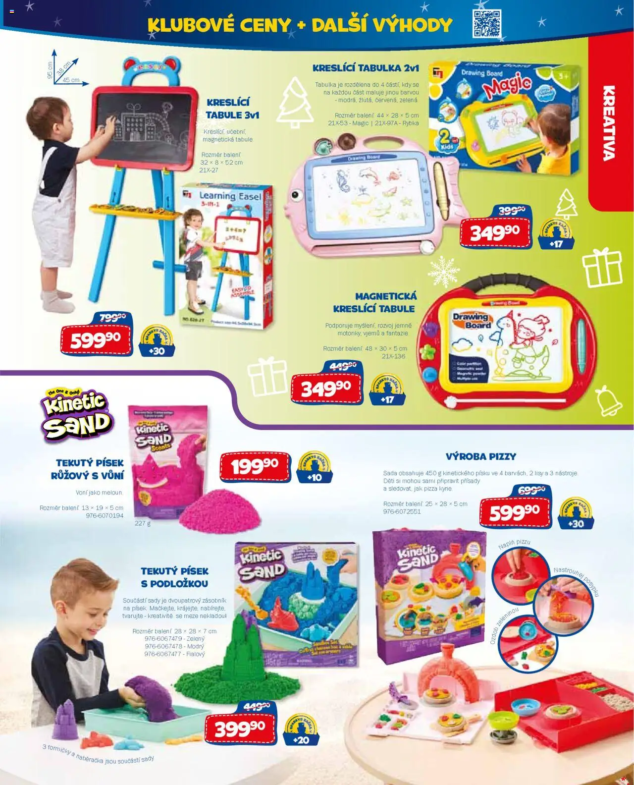 Sparkys katalog Vánoce od 01.10.2025 | Strana: 43 | Produkty: Pizza, Naběračka, Písek, Kreslicí tabulka