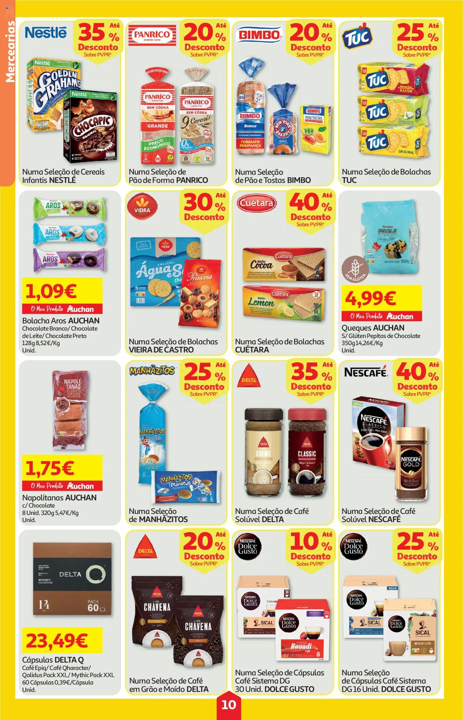 Auchan folheto │ válido de 20.11.2025 | Página: 10 | Produtos: Cápsulas café, Manhãzitos, Café, Dolce gusto