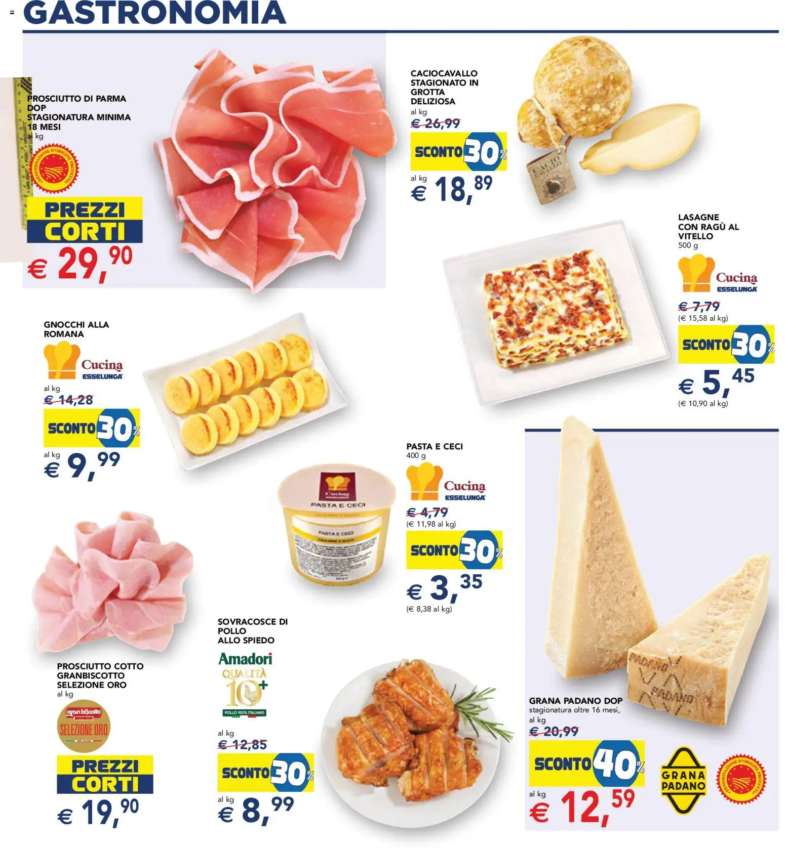 Volantino Esselunga S del 23.10.2025 | Pagina: 19 | Prodotti: Pollo, Ceci, Grana Padano, Gnocchi