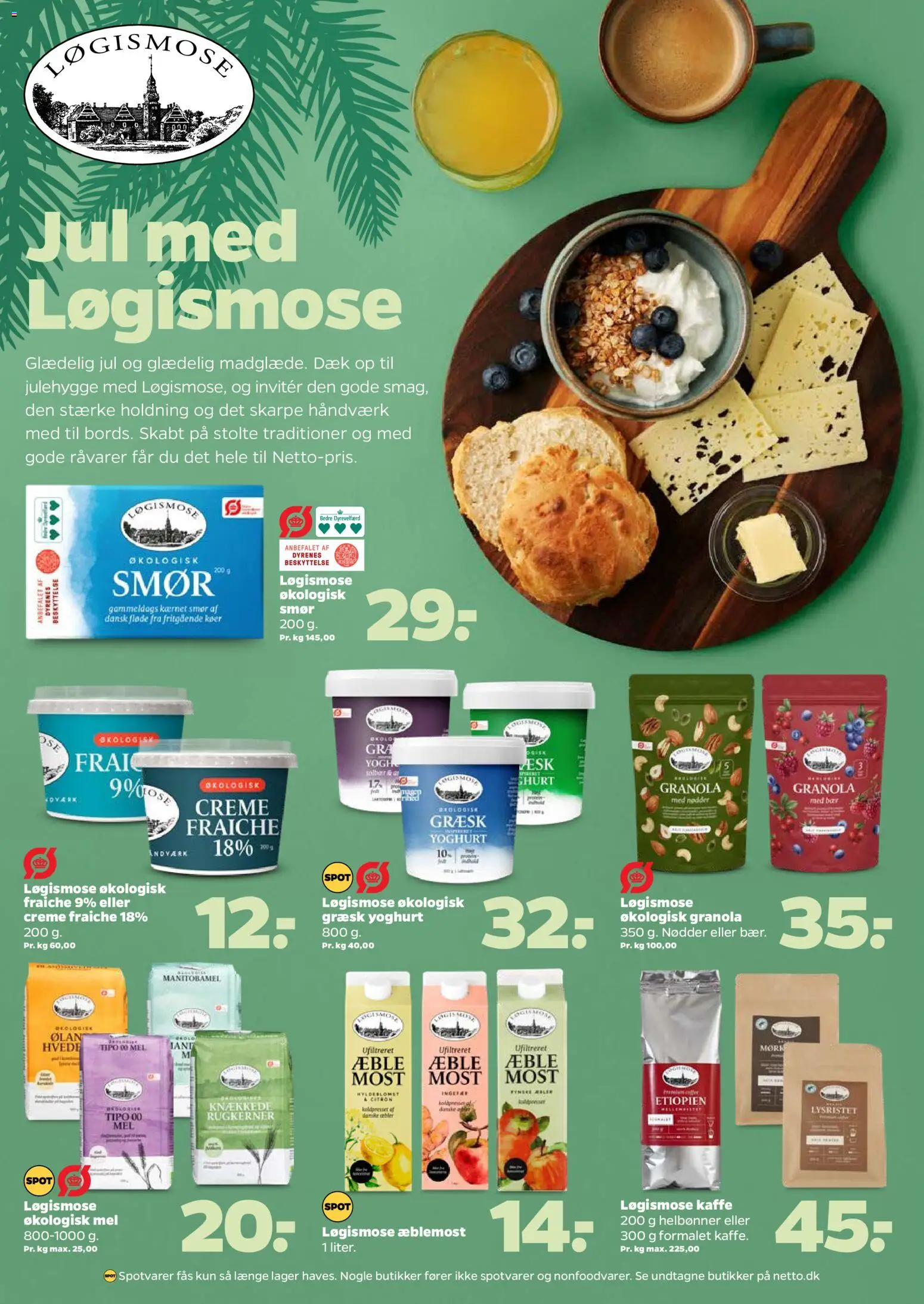 Netto tilbudsavis – gyldig fra 15.11.2025 | Side: 18 | Produkter: Yoghurt, Juice, Creme fraiche, Nødder
