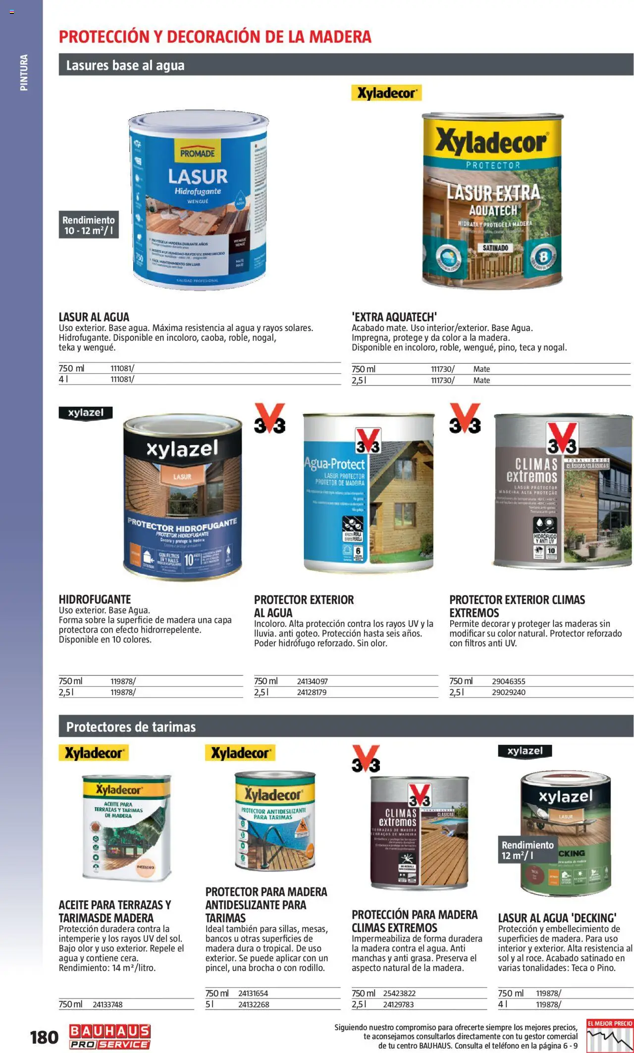 Bauhaus - ProService  │ válido desde el 24.02.2025 | Página: 180 | Productos: Aceite, Té, Teléfono, Brocha