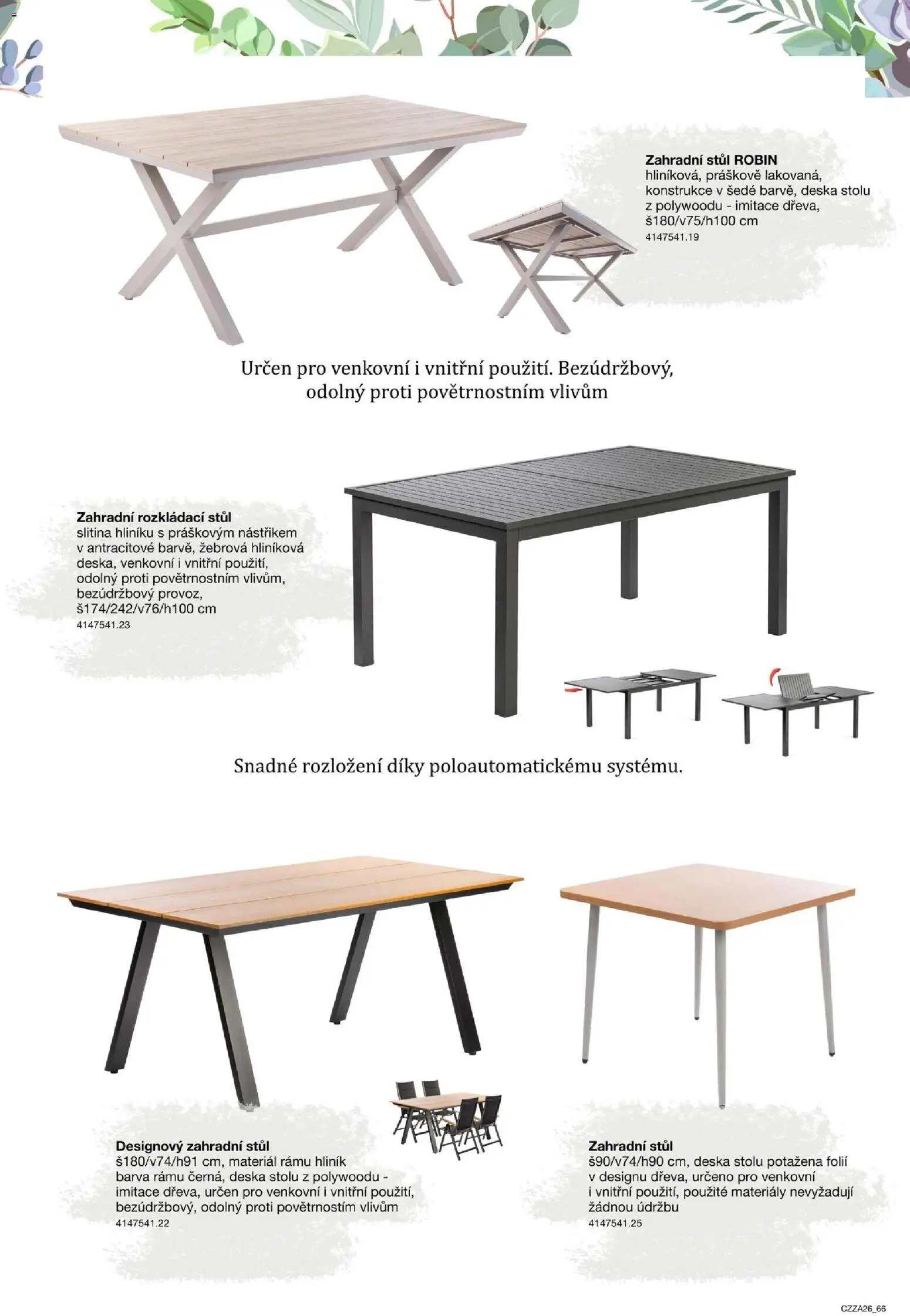 Sconto nábytek katalog - Zahradní speciál od 01.01.2026 | Strana: 66 | Produkty: Stůl