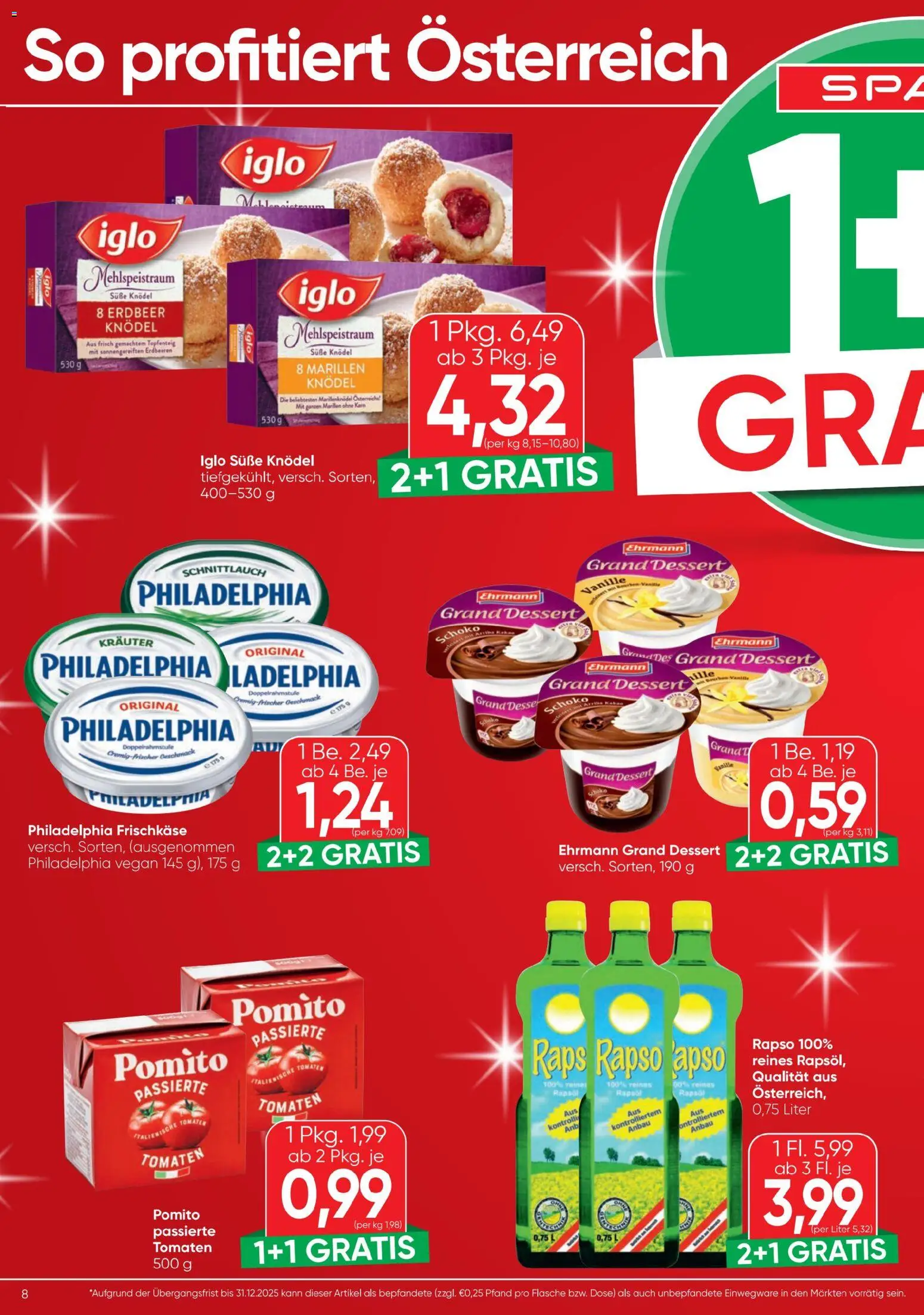 Spar Sparkling Moments gültig ab 23.12.2025 | Seite: 8 | Produkte: Erdbeeren, Tomaten