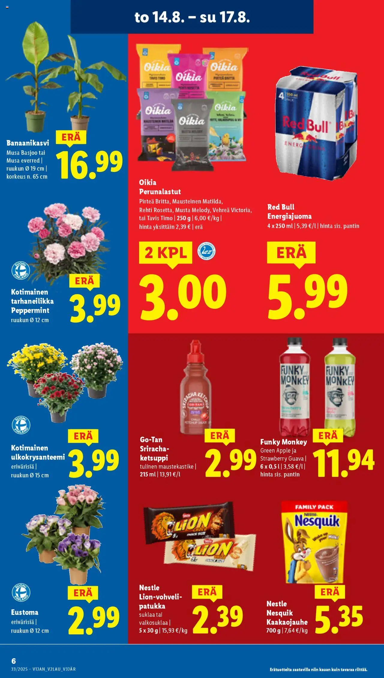  | Sivu: 8 | Tuotteet: Guava, Energiajuoma, Suklaa, Ketsuppi