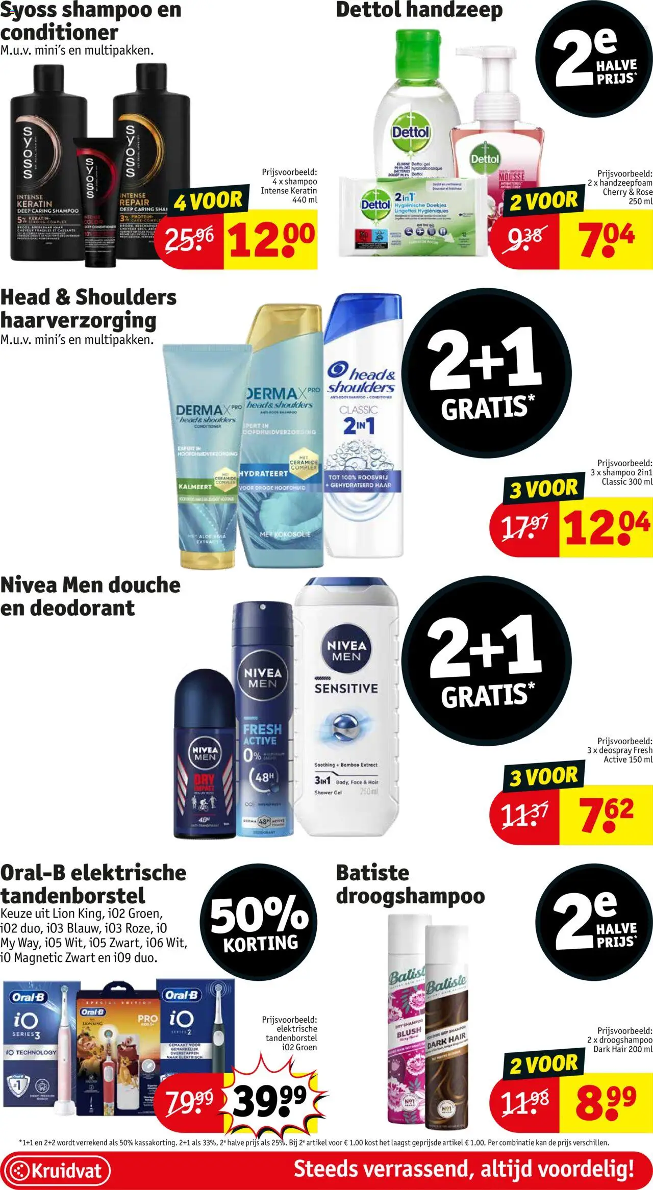 {H1} | Pagina: 17 | Producten: Elektrische tandenborstel, Handzeep, Douche, Conditioner