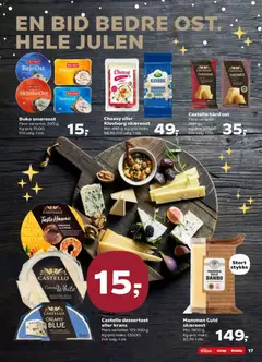 Kvickly - Tilbudsavis gyldig fra 12.12.2025 | Side: 17 | Produkter: Ost, Cheddar, Smøreost