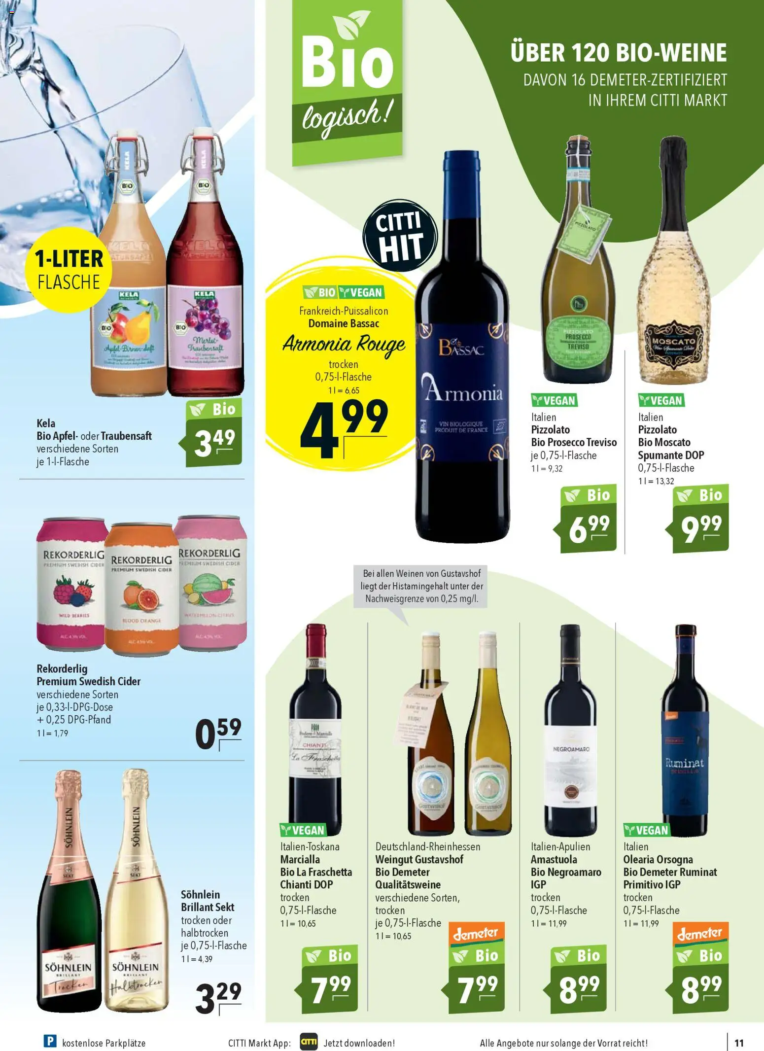CITTI Markt Prospekt 	 – gültig ab 14.01.2026 | Seite: 11 | Produkte: Sekt, Äpfel, Rouge, Prosecco