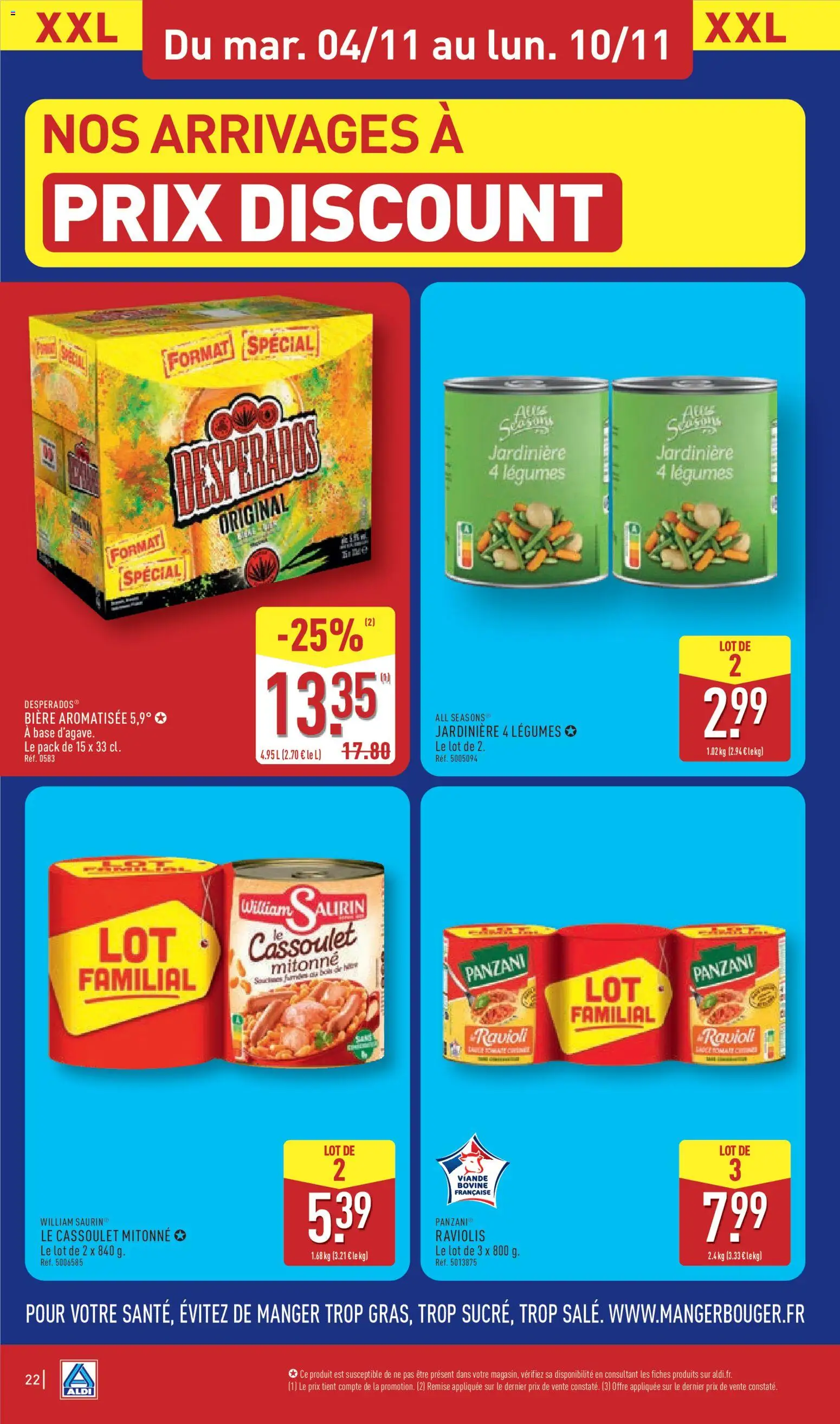 {H1} | Page: 25 | Produits: Base, Jardinière, Raviolis, Viande bovine