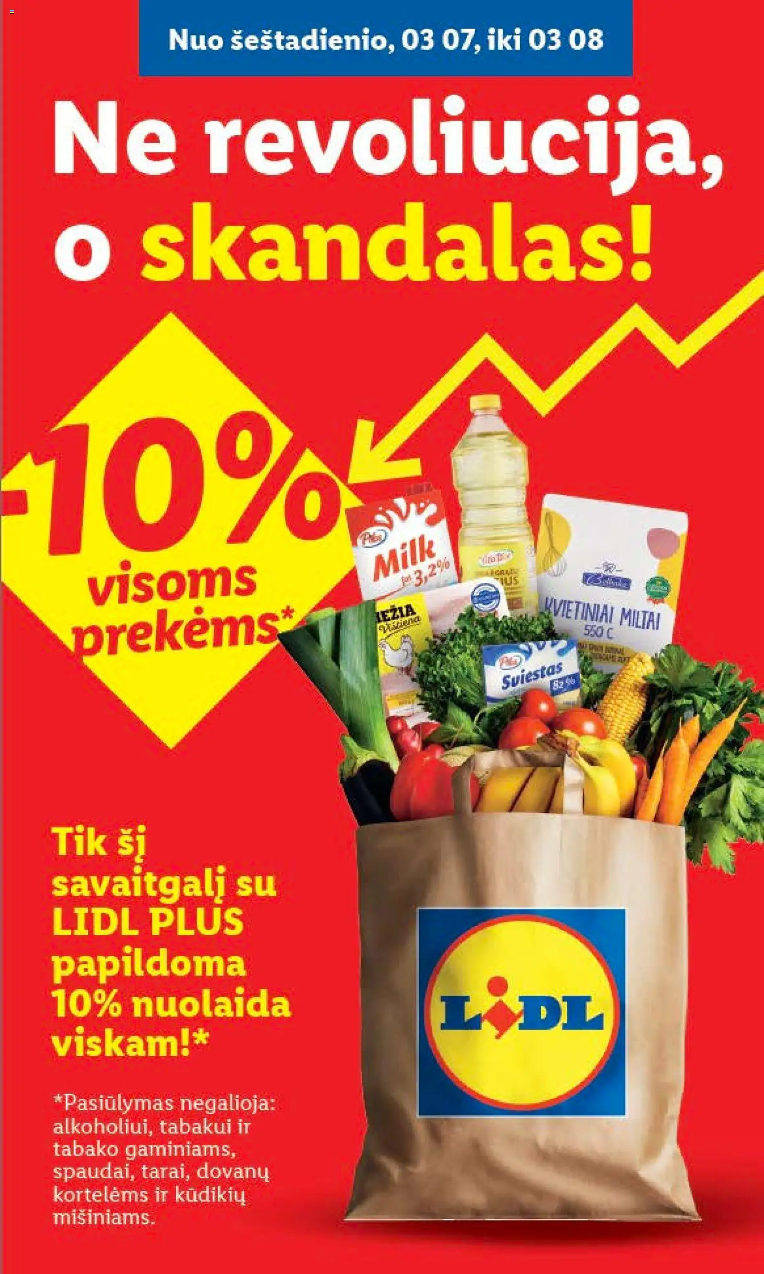 LIDL akcijos nuo 02.03.2026 | Puslapis: 1 | Prekių: Viščiukų, Sūris, Kava, Krepšelis