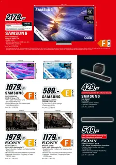 Media Markt Aktionen ab 07.12.2025 gültig | Seite: 3 | Produkte: Soundbar, TV, Samsung, Sony