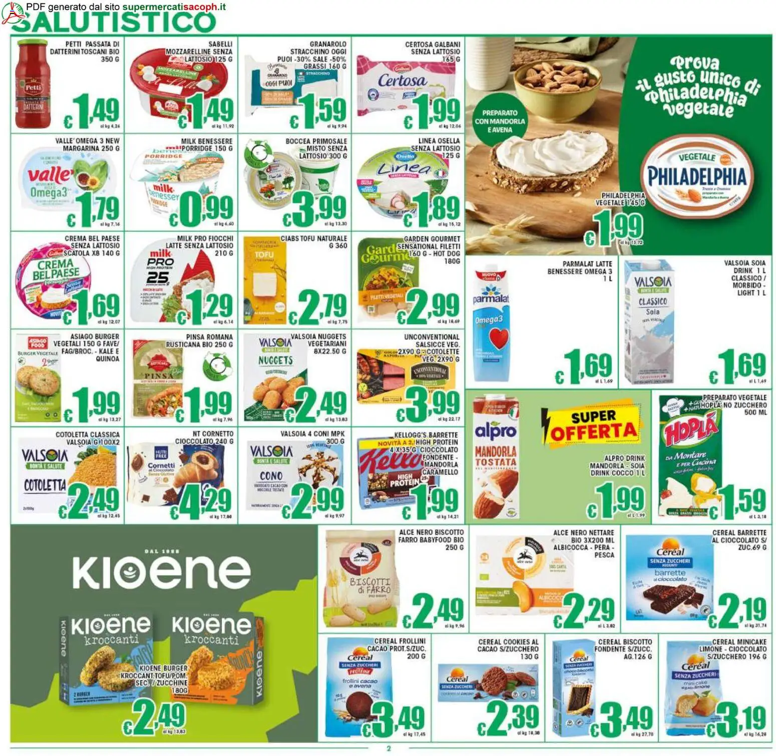 Volantino Sacoph del 07.04.2026 | Pagina: 2 | Prodotti: Limone, Cocco, Stracchino, Margarina