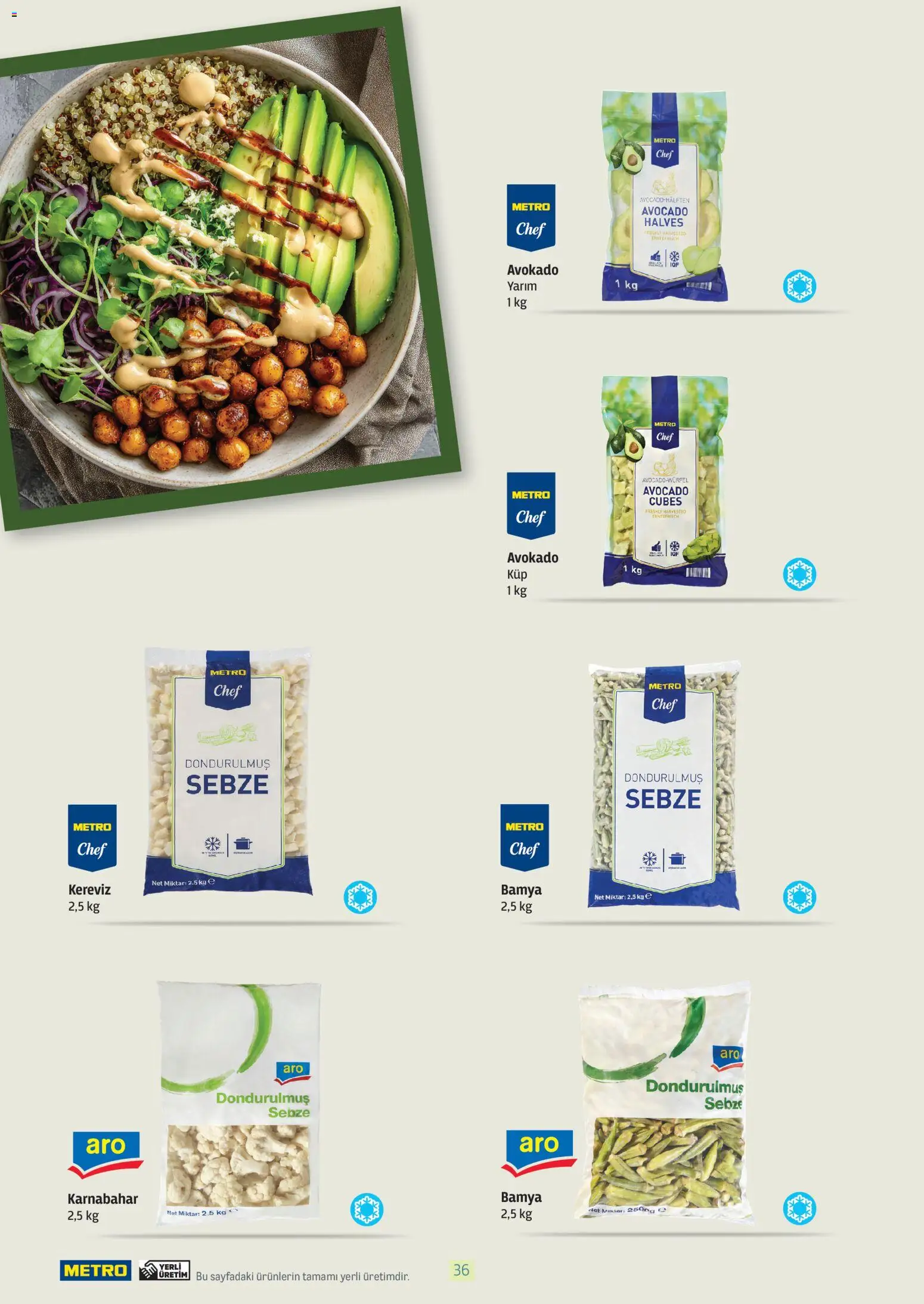 Metro - Bitki Bazlı ve Vegan 2025 - 21.10.2025 tarihinden itibaren geçerlidir | Sayfa: 36 | Ürünler: Bamya, Sebze, Kereviz, Karnabahar
