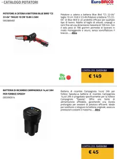 Anteprima del volantino Eurobrico Potatori catalogo valido a partire dal 23.07.2025 | Pagina: 4 | Prodotti: Forbice, Batteria