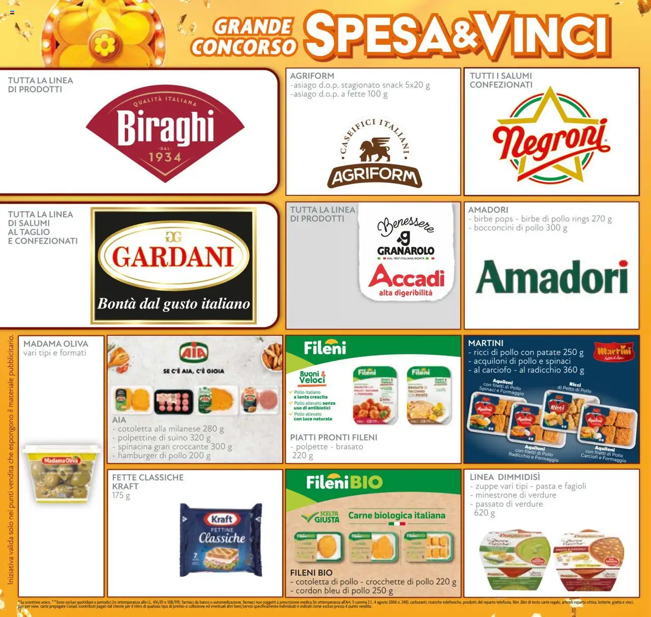 Volantino Conad del 22.10.2025 | Pagina: 6 | Prodotti: Pollo, Formaggio, Carciofi, Polpette
