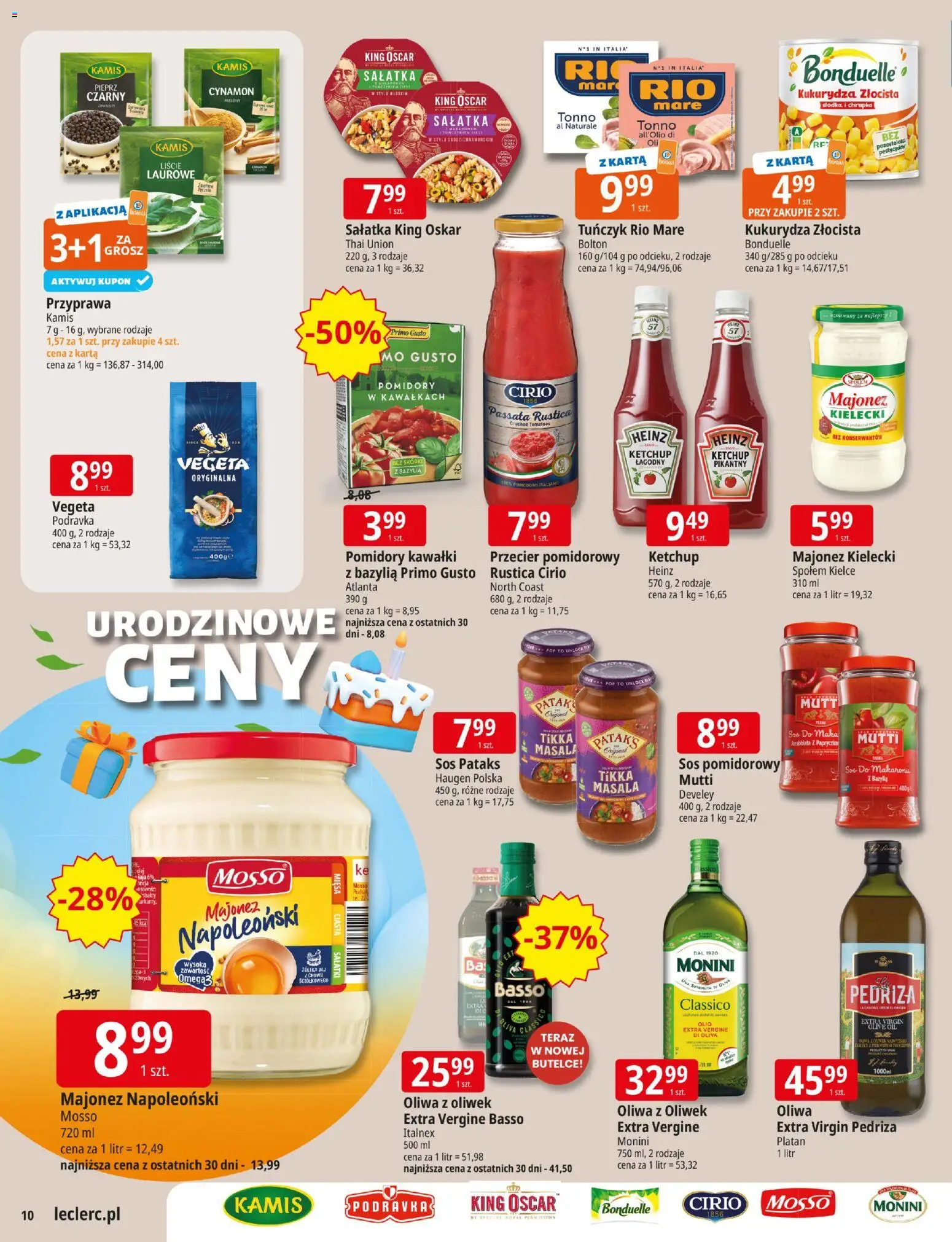 E.Leclerc Gazetka - Warszawa Ursynów od 03.11.2025 | Strona: 10 | Produkty: Cynamon, Ketchup, Tuńczyk rio mare, Sos do makaronu