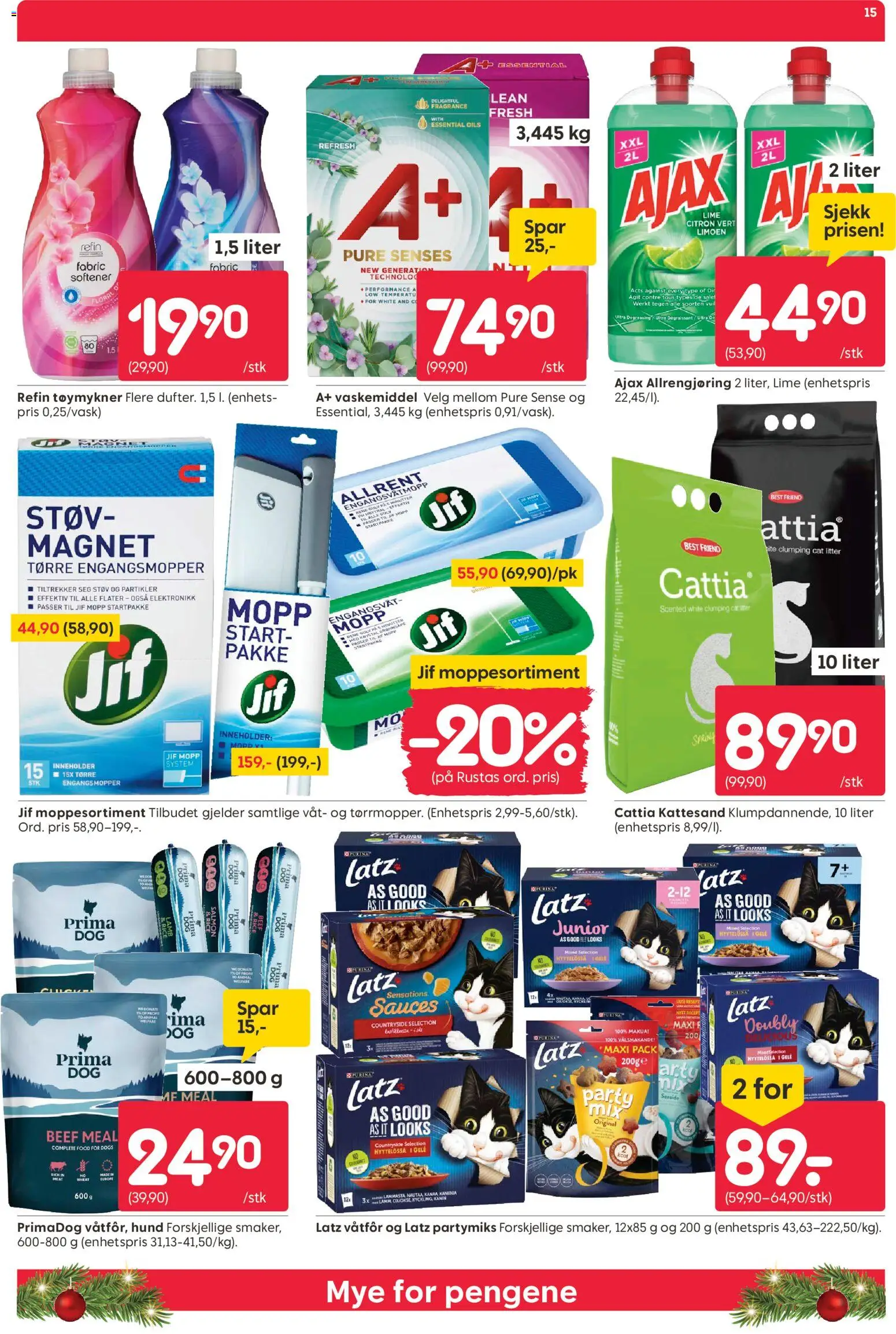 {H1} | Side: 15 | Produkter: Tøymykner, Декоративна плитка, Pepsi, Engangsvåtmopp