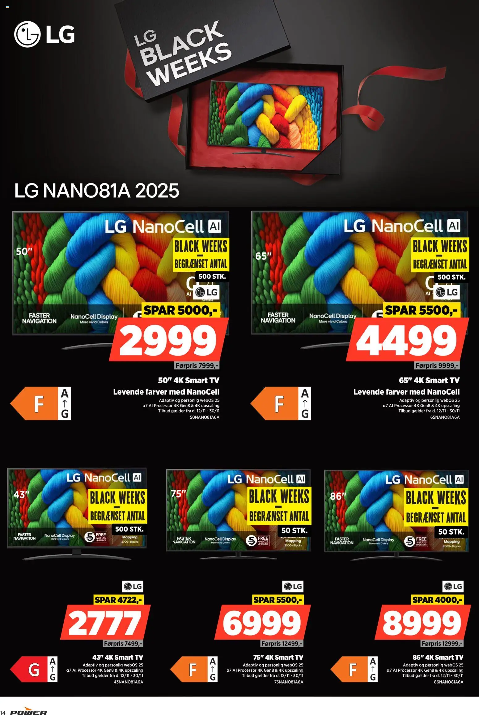 Power tilbudsavis – gyldig fra 12.11.2025 | Side: 14 | Produkter: Processor, Smart TV, TV, Navigation