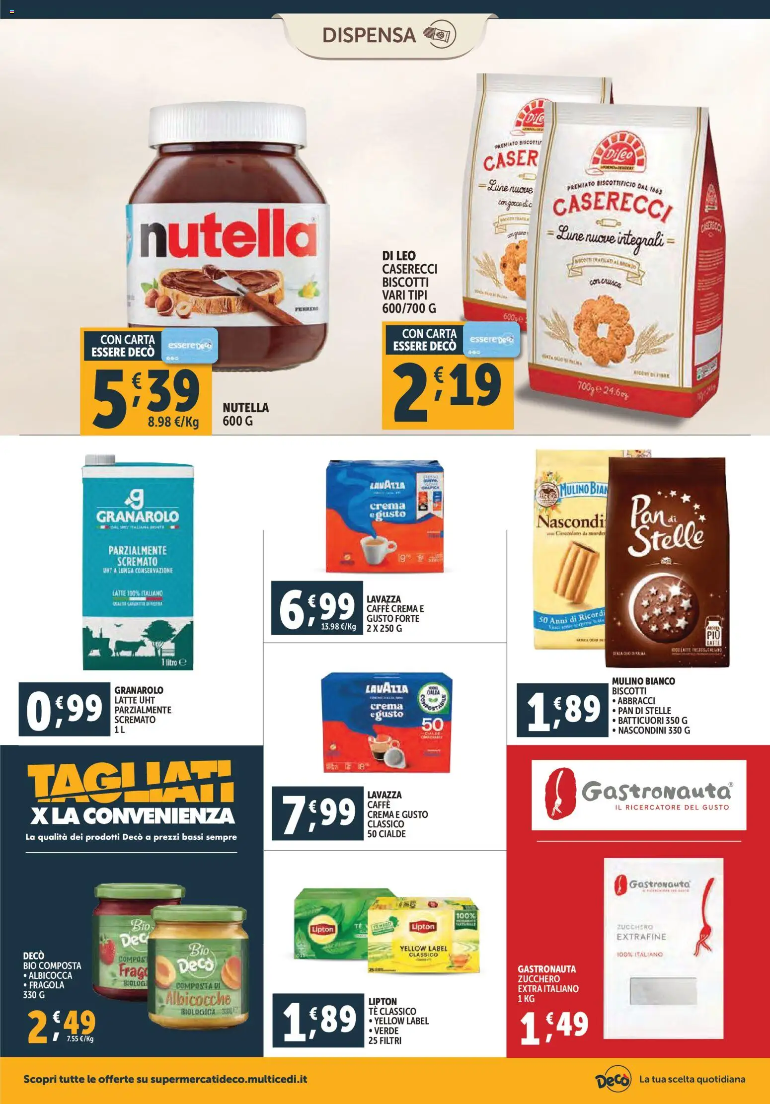 Volantino Decò del 28.10.2025 | Pagina: 10 | Prodotti: Caffè, Tè, Latte, Albicocche