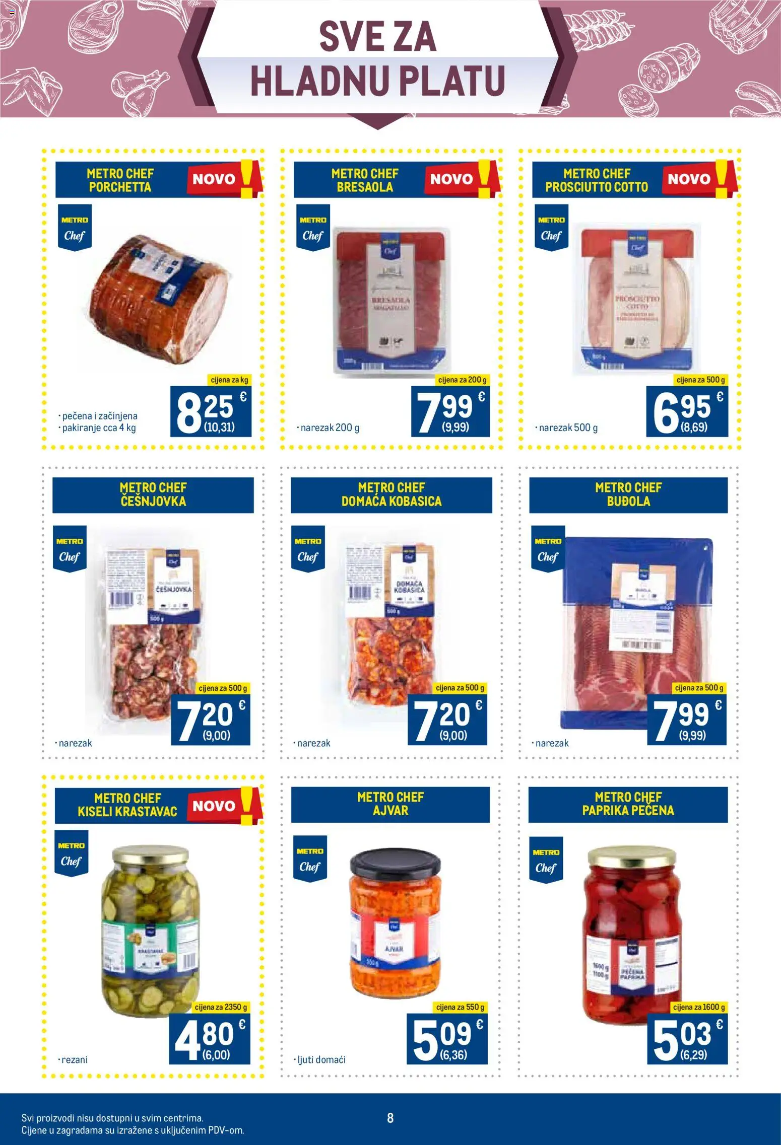 Metro katalog | vrijedi od 17.11.2025 | Stranica: 8 | Proizvodi: Ajvar, Buđola, Krastavac, Kobasica