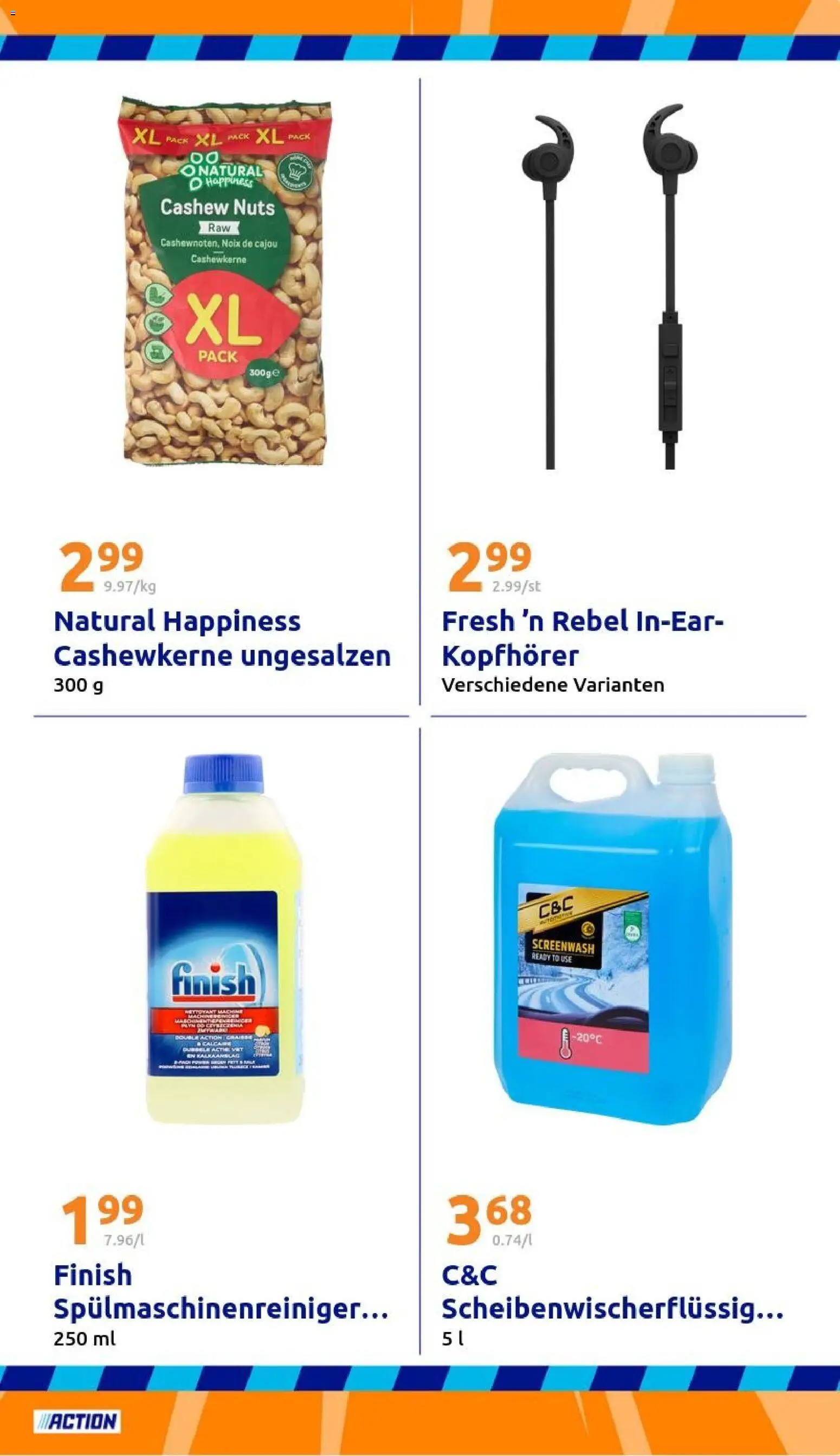 Action Prospekt – gültig ab 07.01.2026 | Seite: 25 | Produkte: Finish, Spülmaschinenreiniger, Kopfhörer
