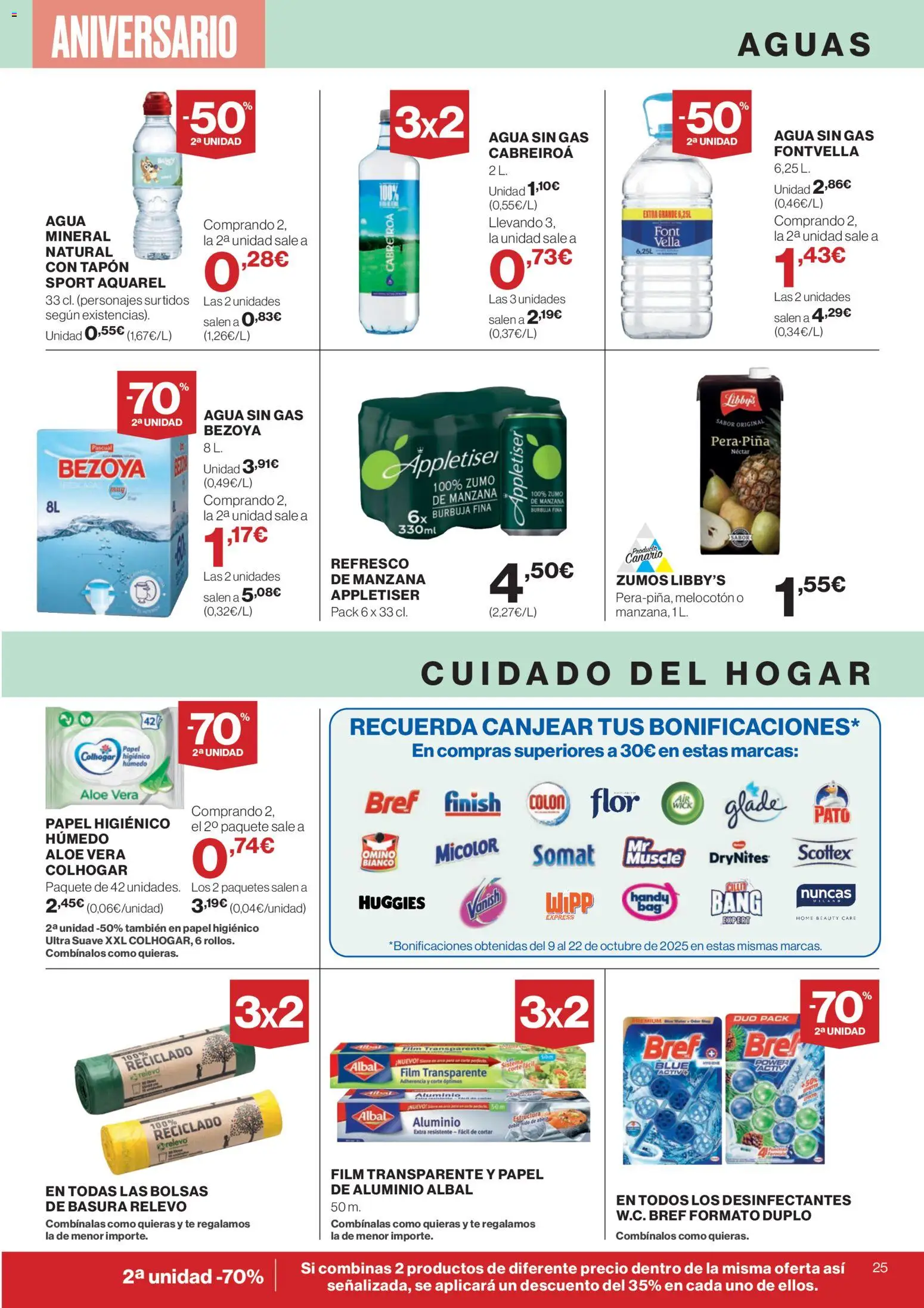 Supercor Canarias │ válido desde el 23.10.2025 | Página: 25 | Productos: Papel higienico, Ροζ πιπέρι, Té, Néctar