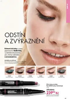 Náhled letáku Oriflame katalog č.03/2026 od 11.02.2026 | Strana: 49 | Produkty: Makeup, Champagne, Tužka, Oční stíny