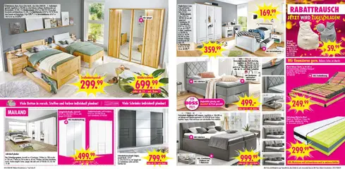 SB Möbel Boss Prospekt 	 ab 14.03.2026 gültig | Seite: 5 | Produkte: Sitzsack, Kleiderschrank, Schwebetürenschrank, Liege