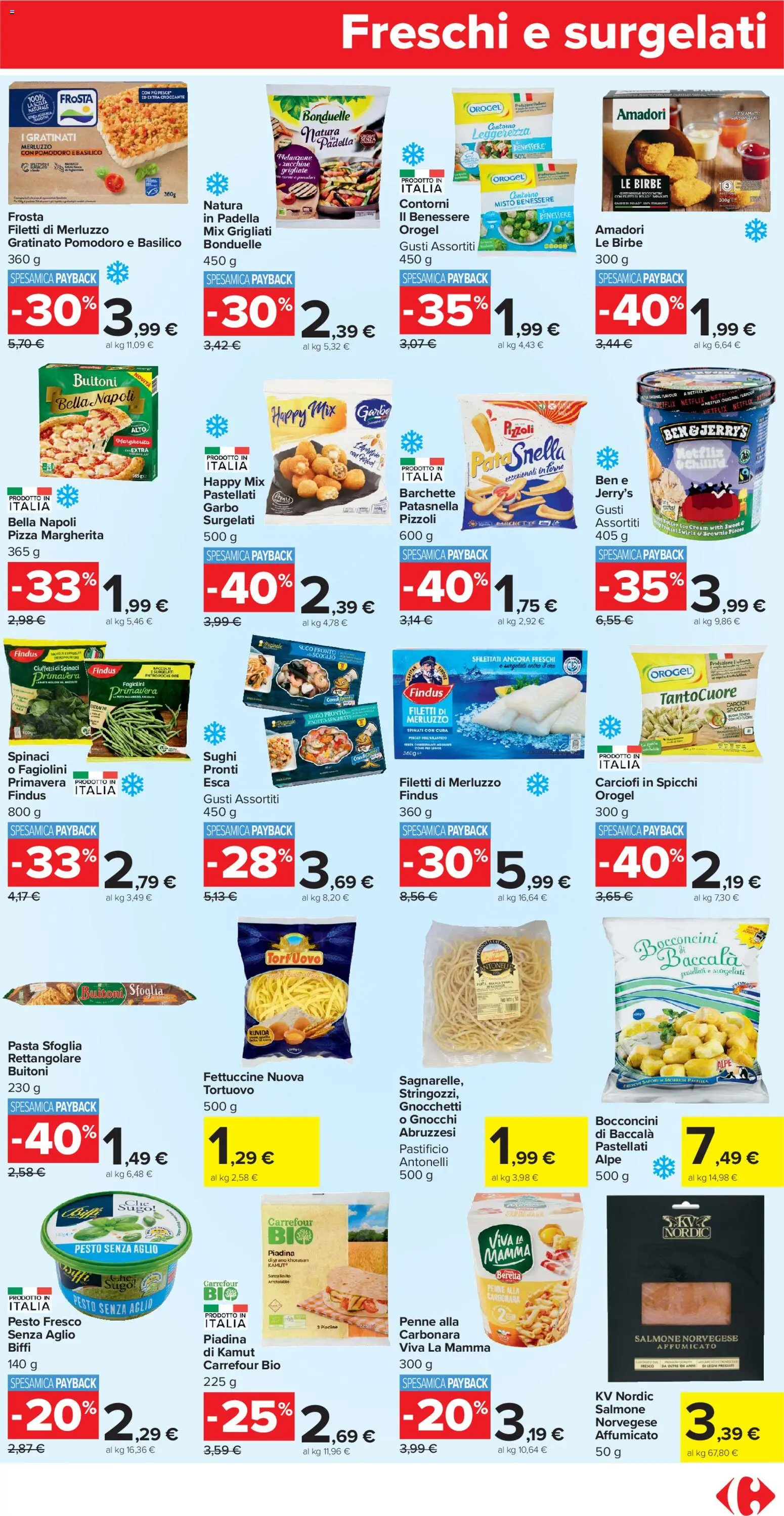 Volantino Carrefour del 04.11.2025 | Pagina: 9 | Prodotti: Pomodoro, Pesto, Fagiolini, Penne