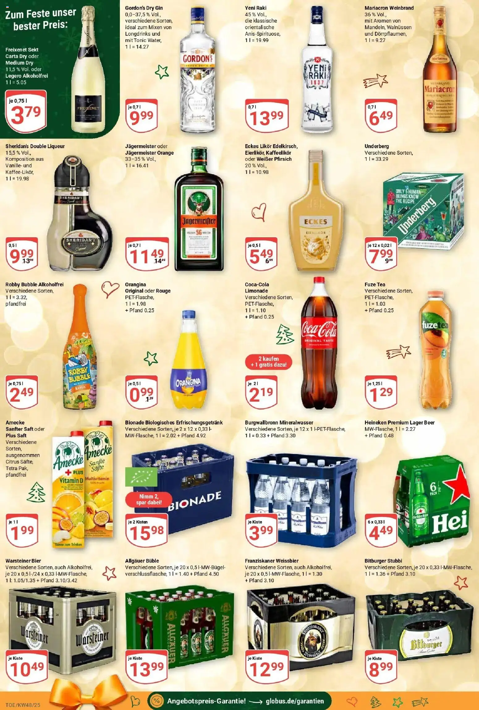 Globus prospekt Tönisvorst	 – gültig ab 23.11.2025 | Seite: 7 | Produkte: Bier, Likör, Bionade, Mariacron