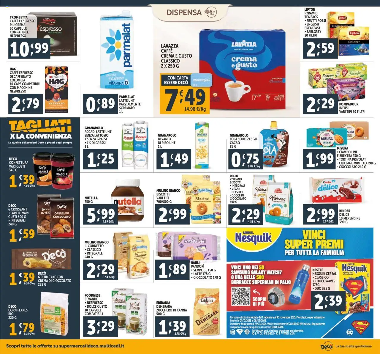 Volantino Decò del 03.10.2025 | Pagina: 12 | Prodotti: Riso, Fragole, Cereali, Biscotti