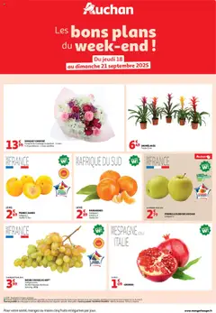 Auchan - Prévisualisation de Auchan - Les bons plans du week-end dans votre hyper ! valide à partir de 18.09.2025