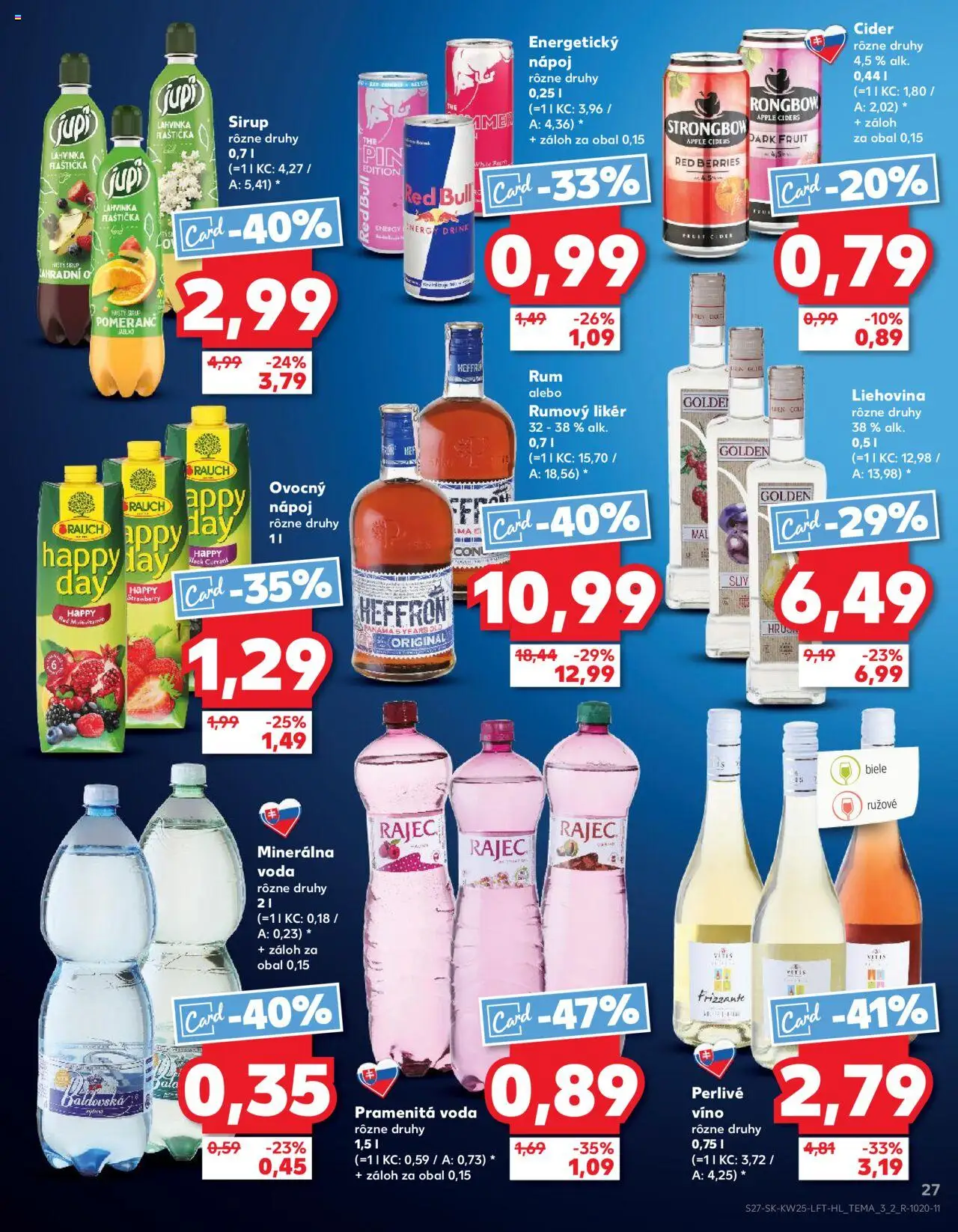 Nové Kaufland akcie – leták je platný od 19.06.2025 | Strana: 27 | Produkty: Víno, Apple, Perlivé víno, Energetický nápoj