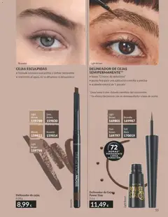 Vista previa DELINEADOR DE CEJAS SEMIPERMANENTE**, hasta 72 horas de definición*, punta fina para una aplicación sencilla y precisa, acabado natural de 1 pasada válido desde el 01.04.2026 | Página: 55 | Productos: Delineador, Desmaquillador, Delineador de cejas