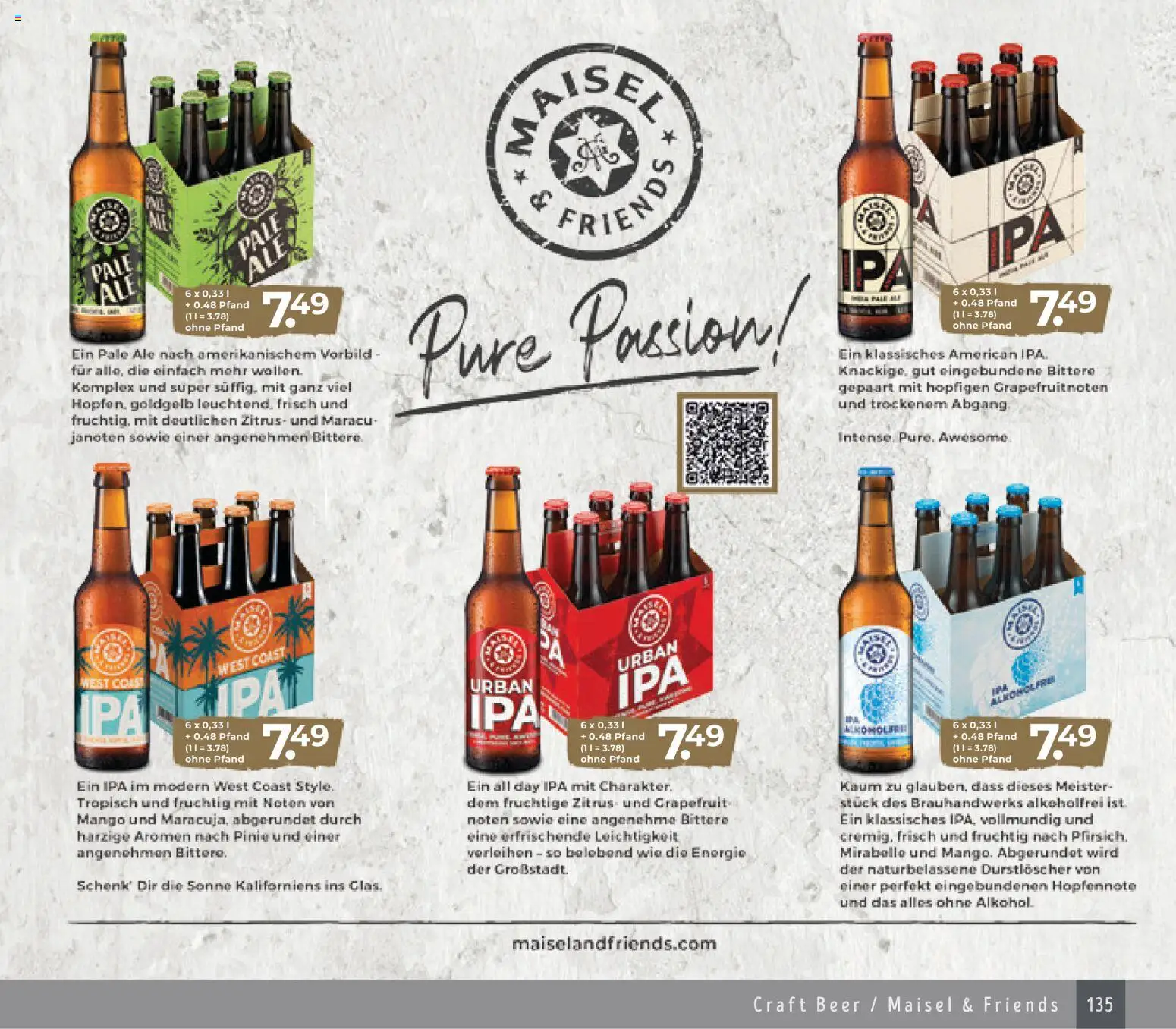 Edeka Struve Wein– und Spirituosen – gültig ab 14.11.2025 | Seite: 135 | Produkte: Durstloscher, Grapefruit, Mango